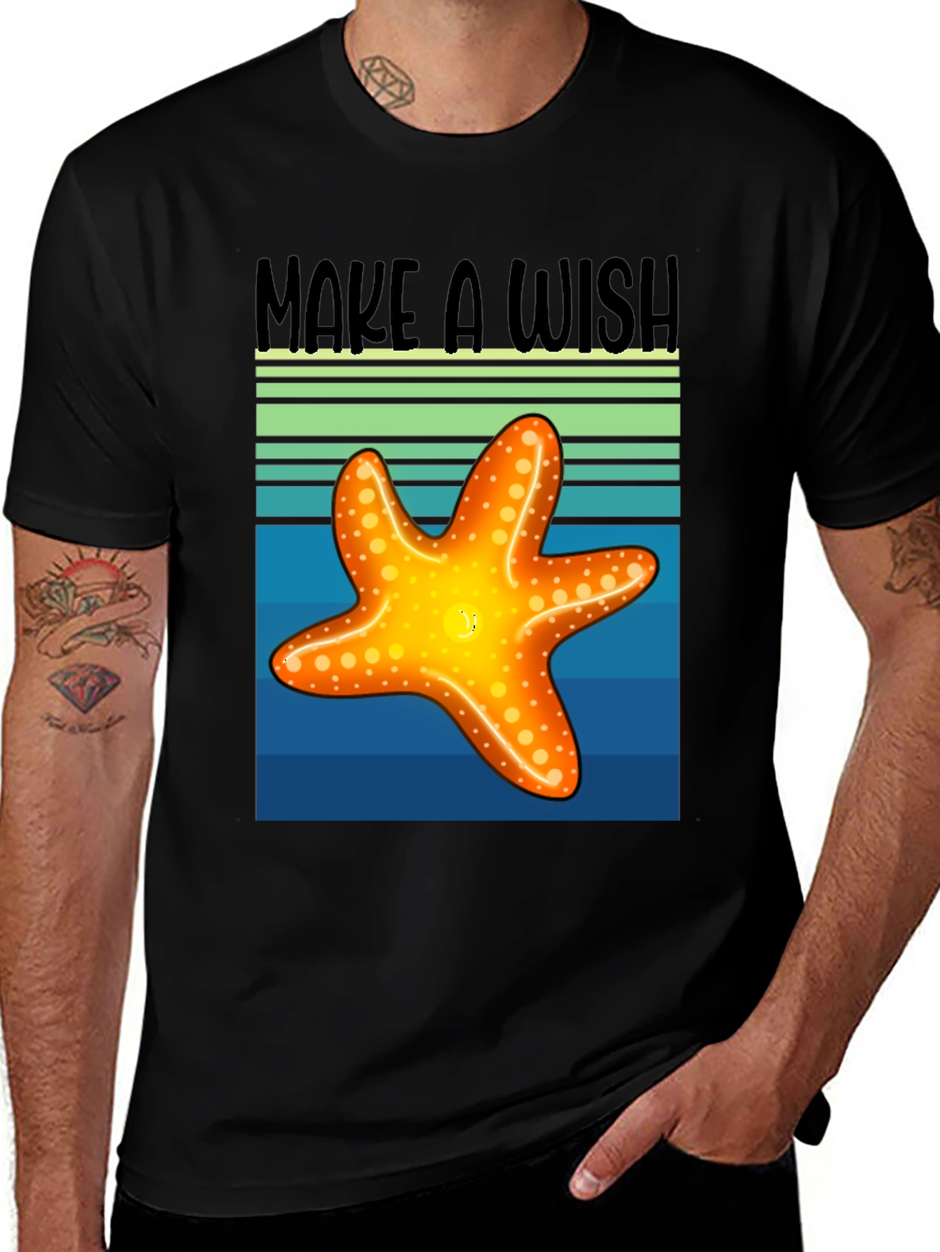 Make a Wish Starfish Graphic Tee