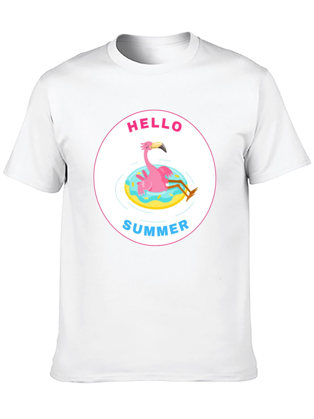 Hello Summer Flamingo Graphic Tee