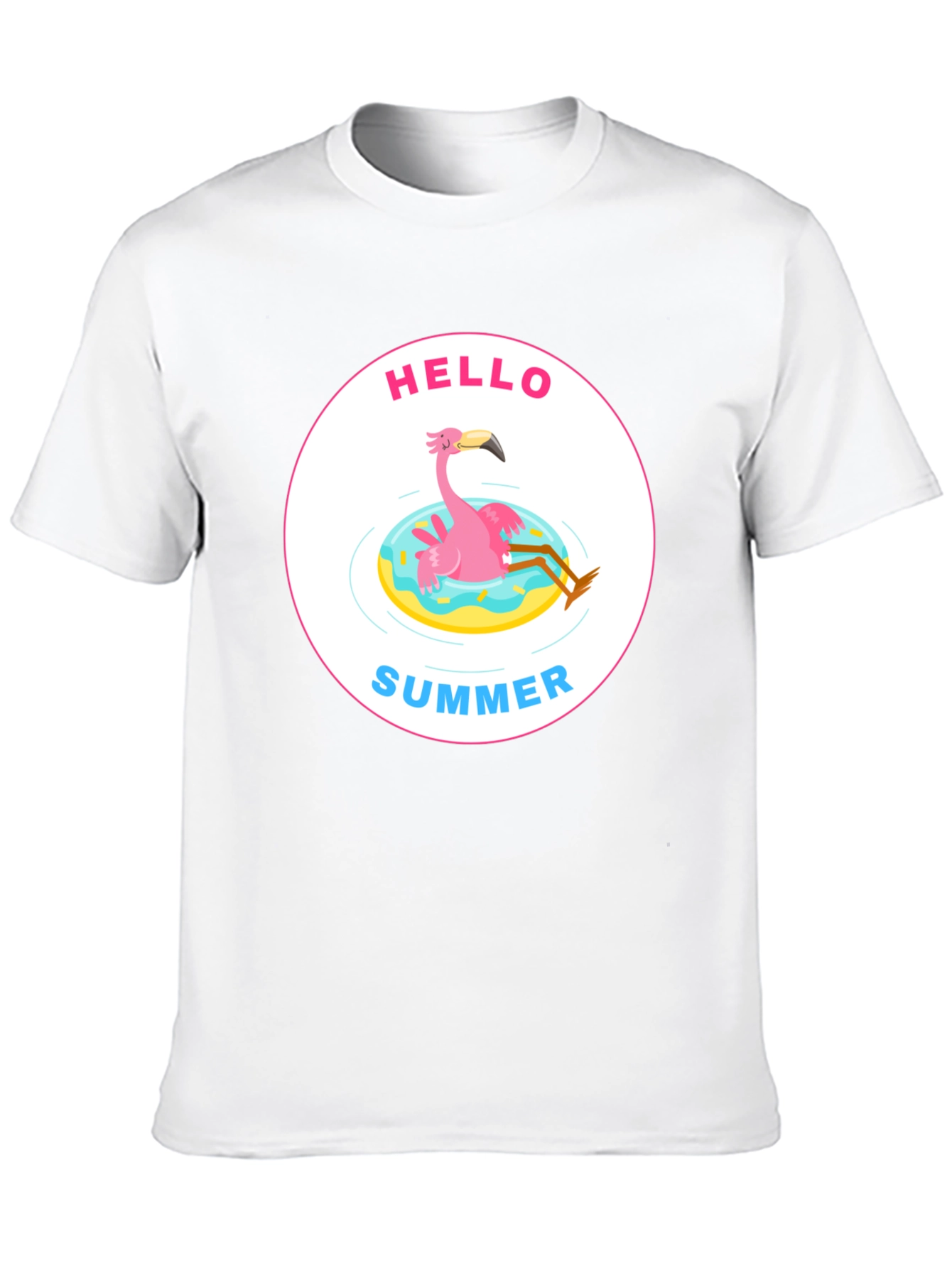 Hello Summer Flamingo Graphic Tee