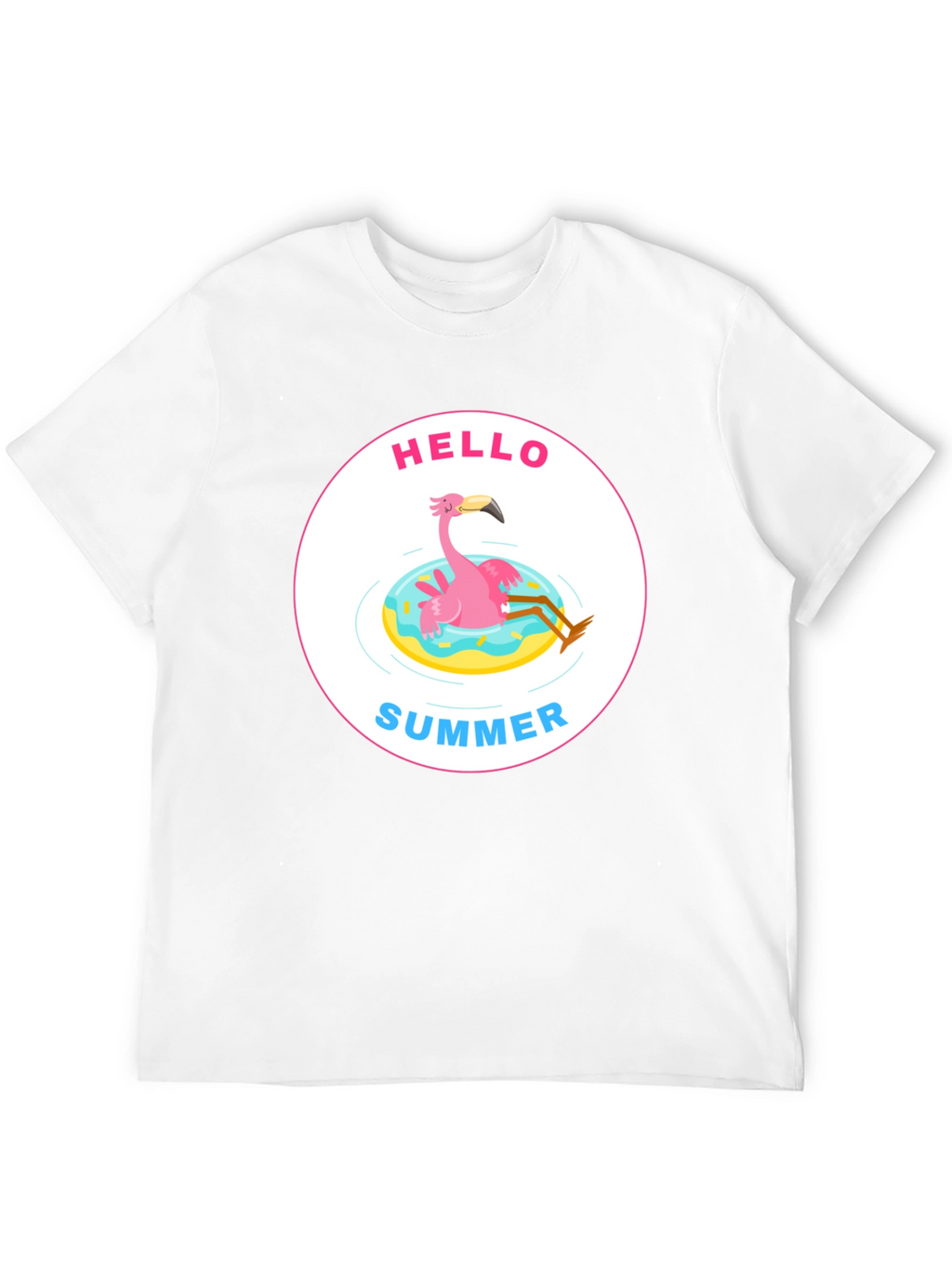 Hello Summer Flamingo Graphic Tee