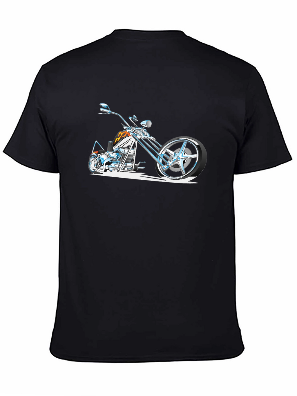 Cool Motorcycle Graphic T-Shirt - Black