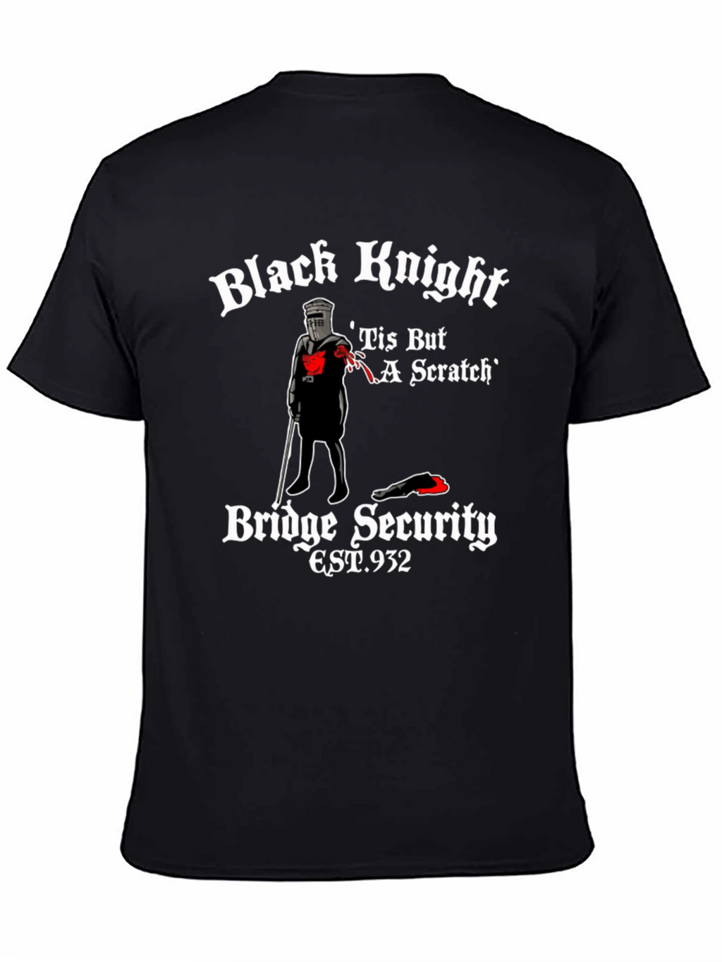 Black Knight Tis But A Scratch T-Shirt