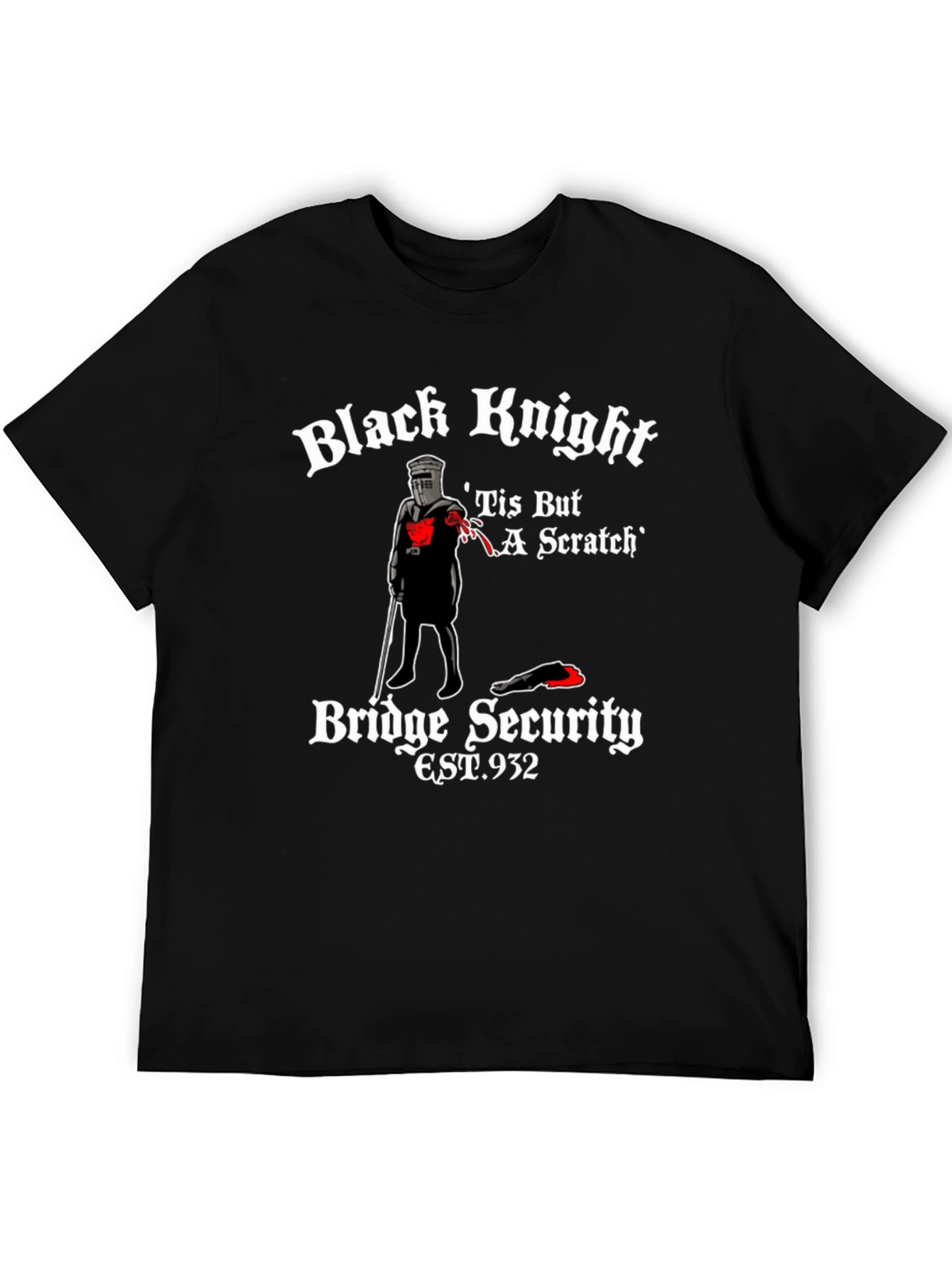 Black Knight Tis But A Scratch T-Shirt
