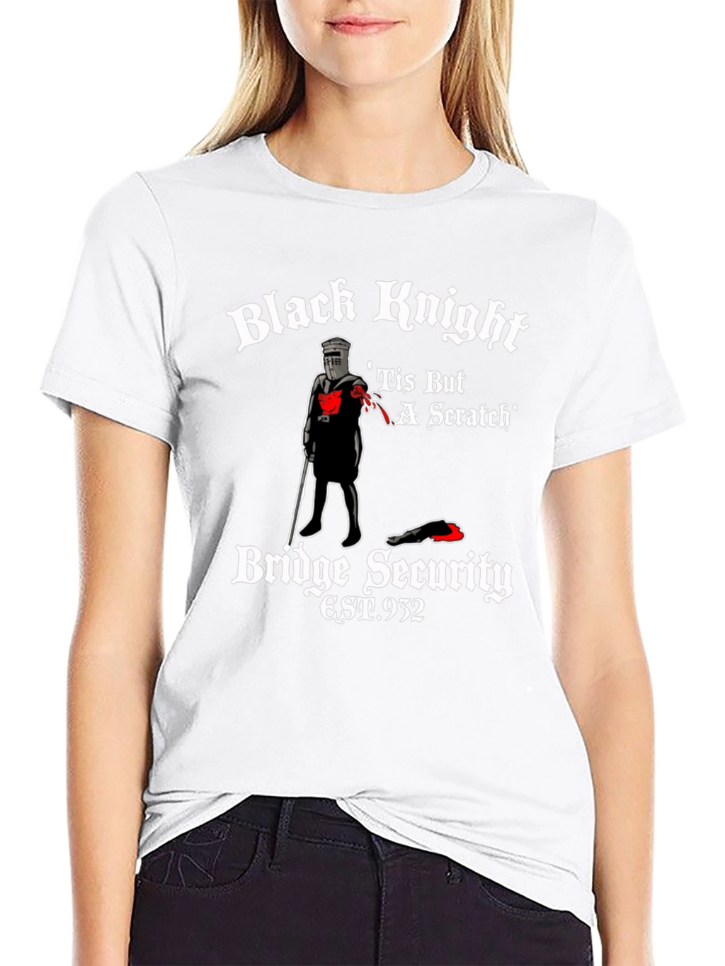 Black Knight Tis But A Scratch T-Shirt