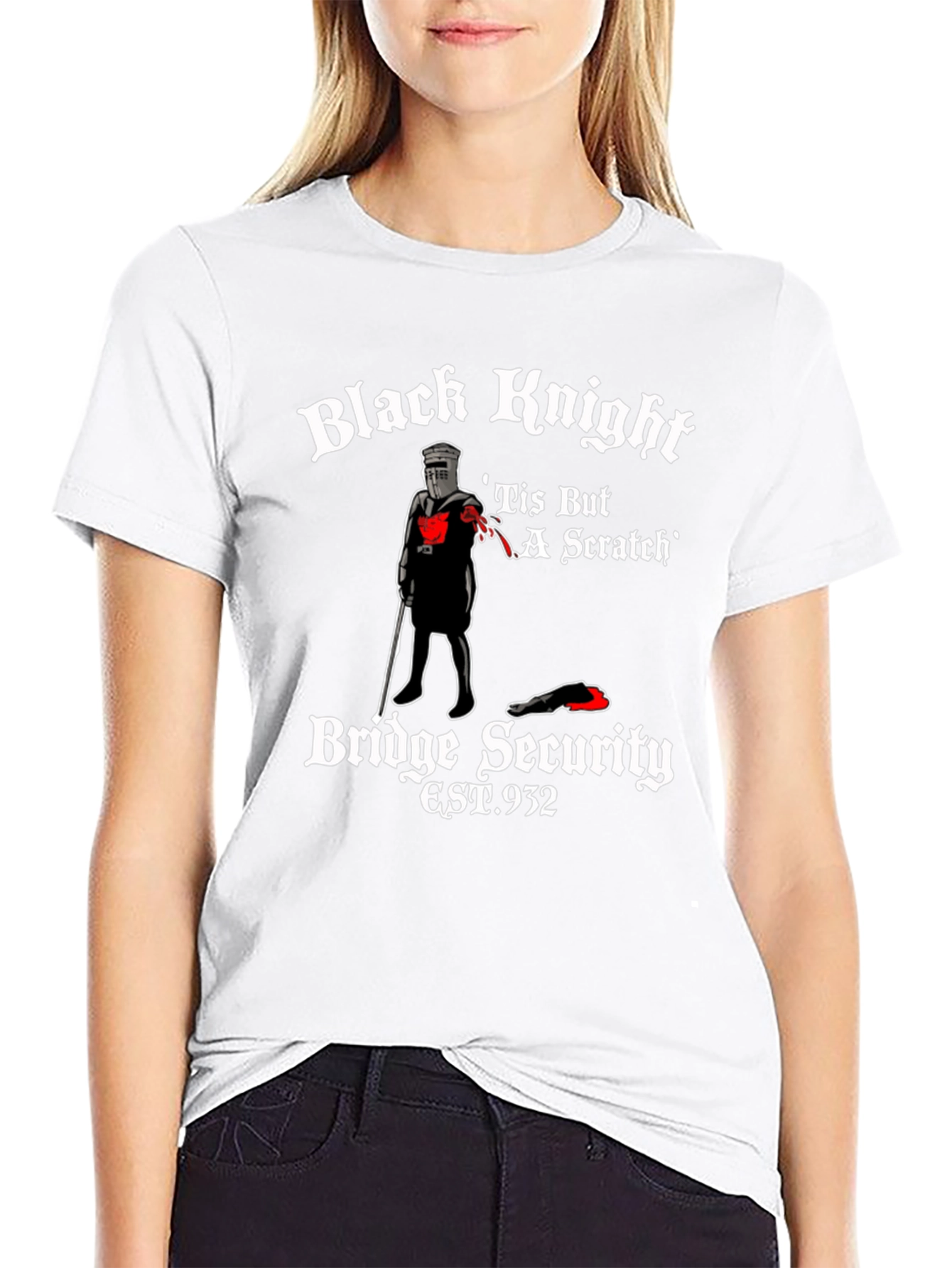 Black Knight Tis But A Scratch T-Shirt