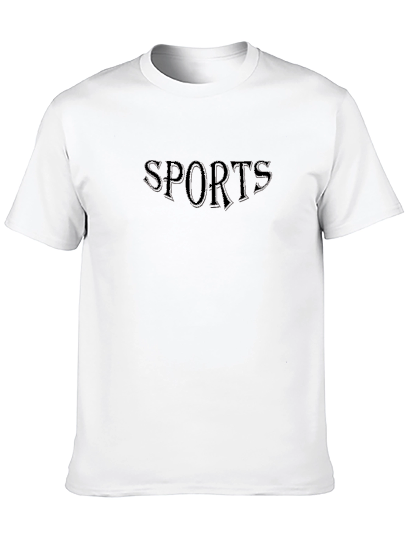 SPORTS Graphic Black T-Shirt