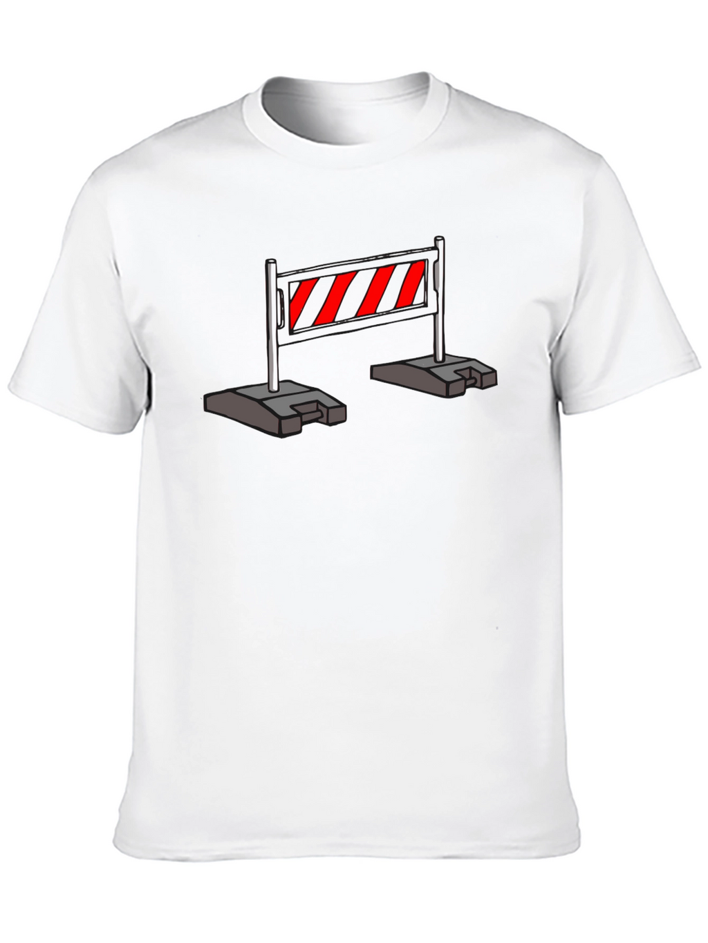 Construction Barrier T-Shirt - Caution Stripes