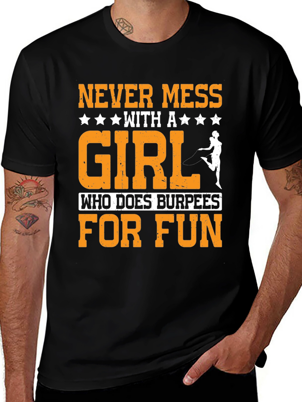 Never Mess with Burpees Girl T-Shirt