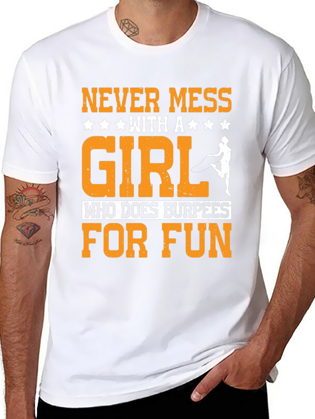 Never Mess with Burpees Girl T-Shirt