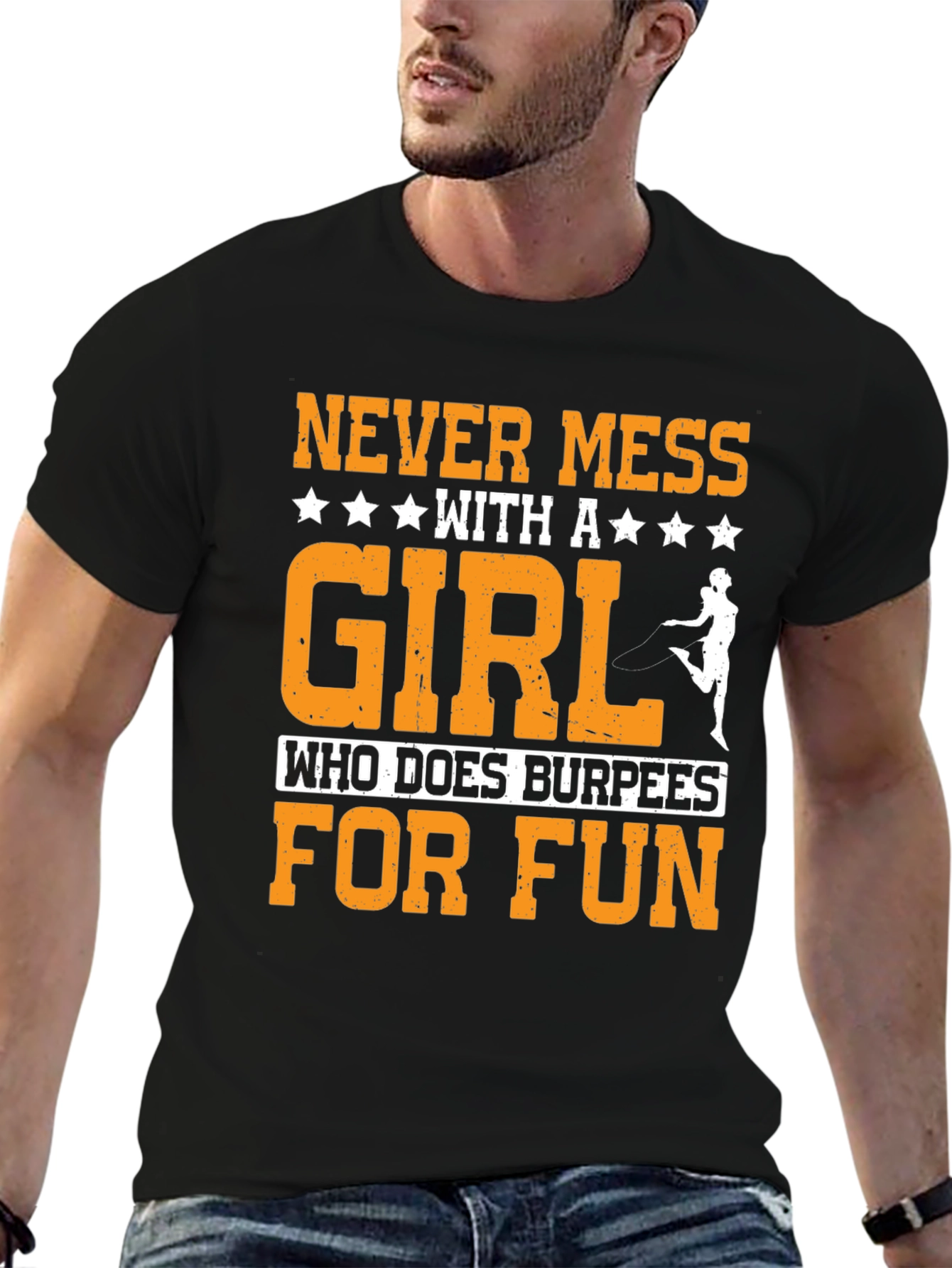 Never Mess with Burpees Girl T-Shirt