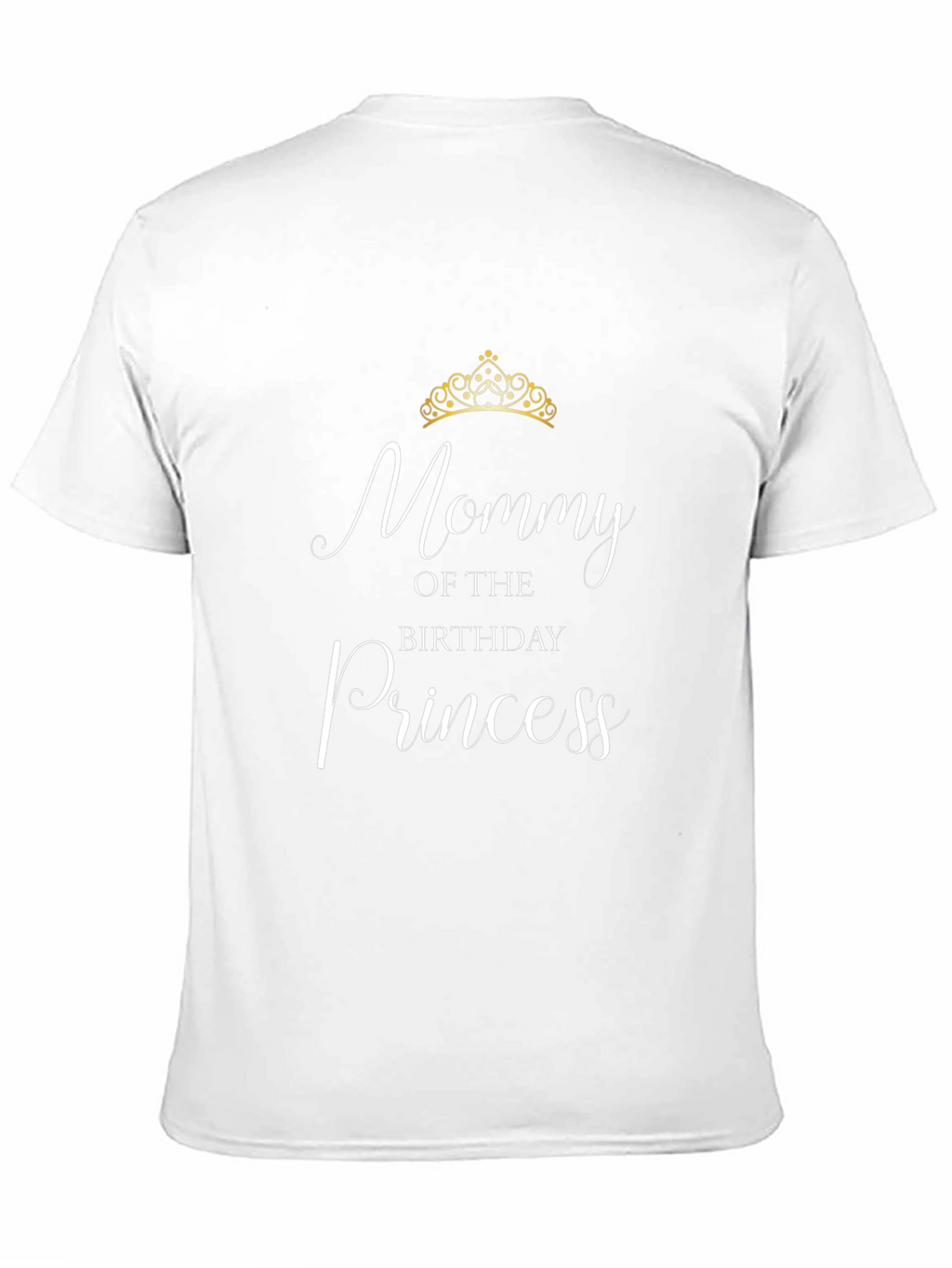 Mommy of the Birthday Princess Black T-Shirt