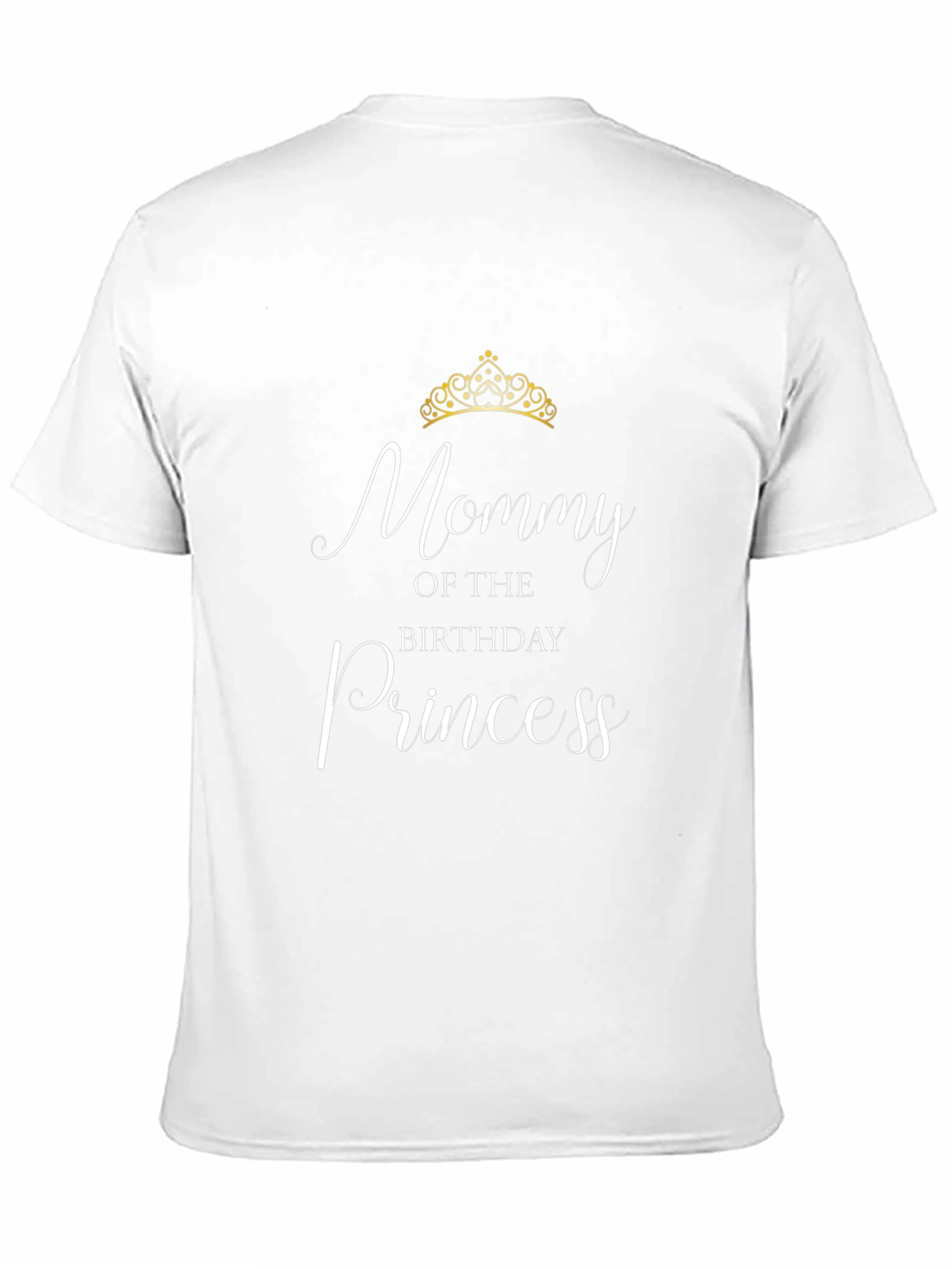 Mommy of the Birthday Princess Black T-Shirt