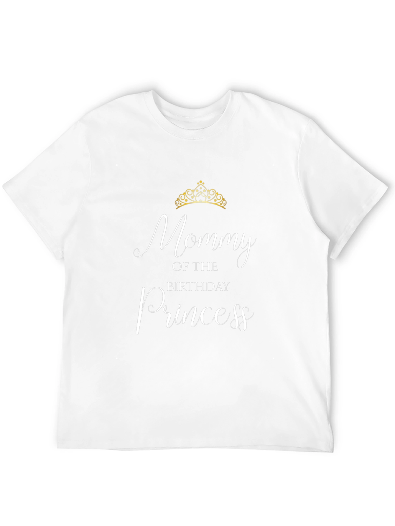 Mommy of the Birthday Princess Black T-Shirt