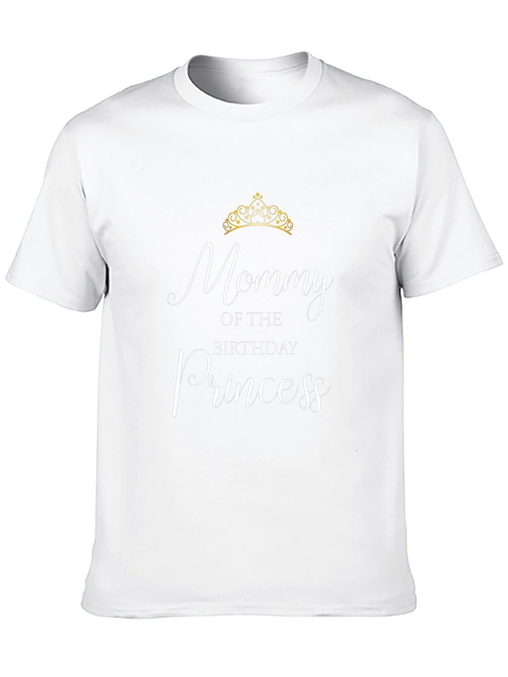 Mommy of the Birthday Princess Black T-Shirt