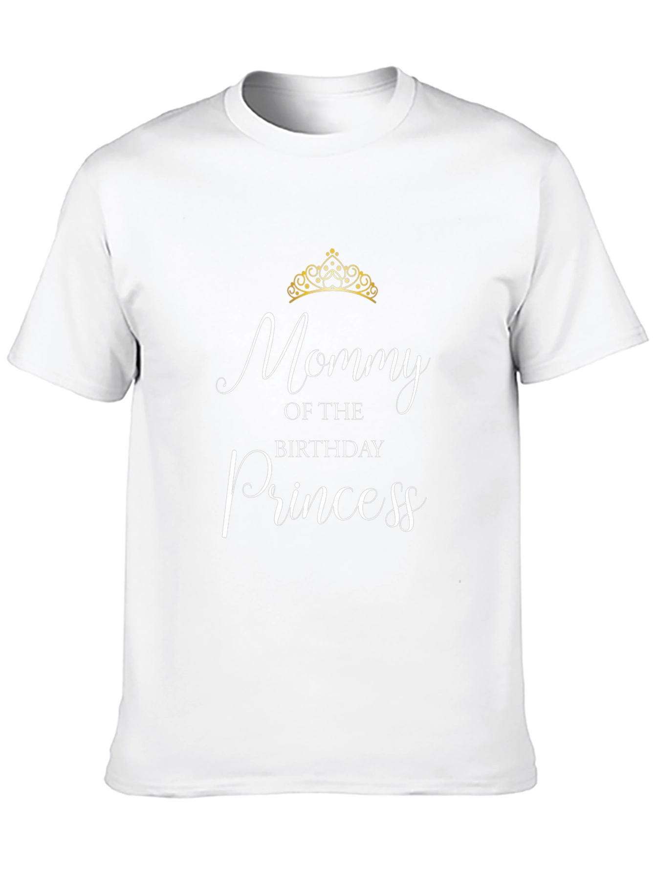 Mommy of the Birthday Princess Black T-Shirt