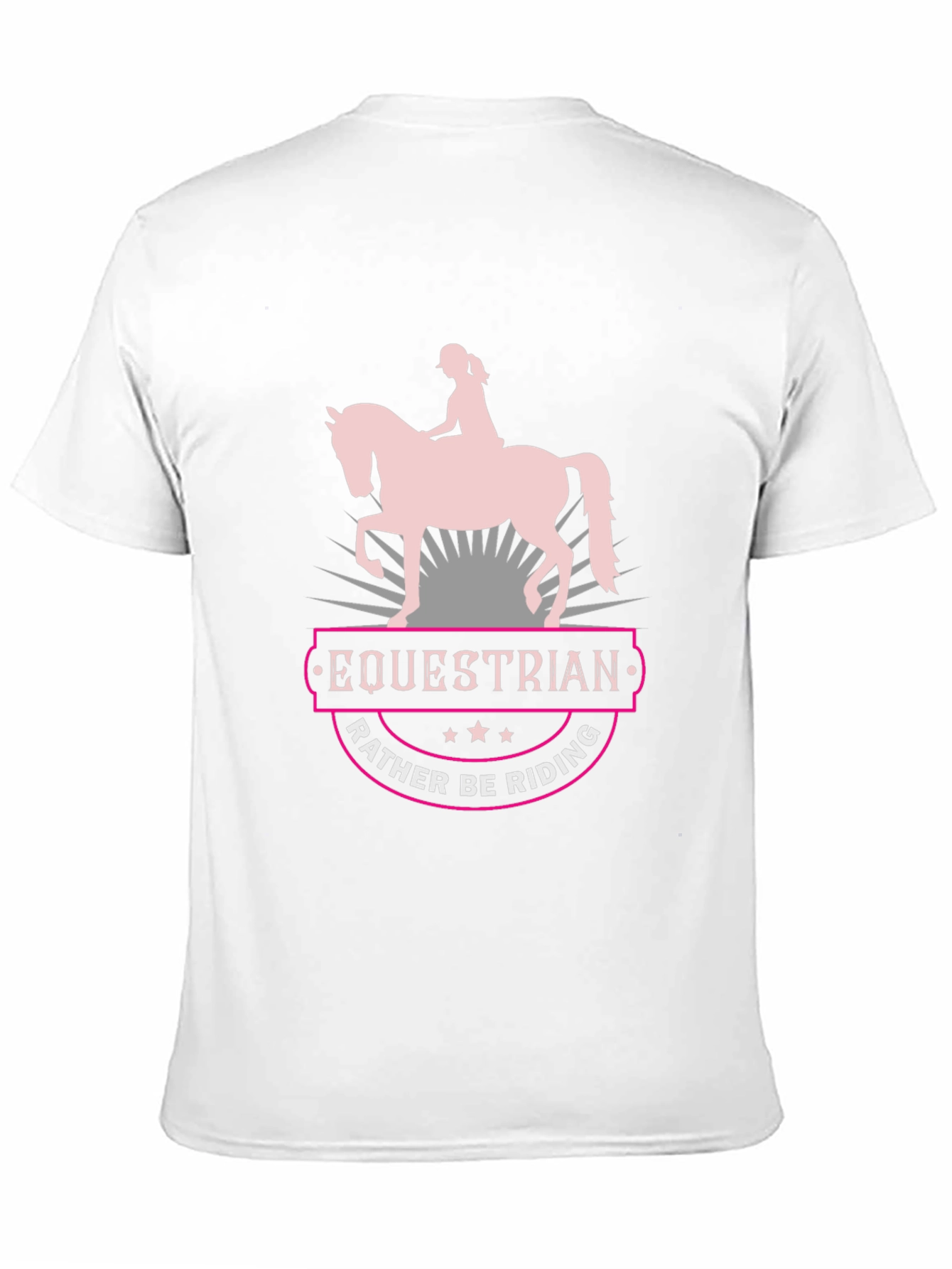 Equestrian Rather Be Riding Black T-Shirt