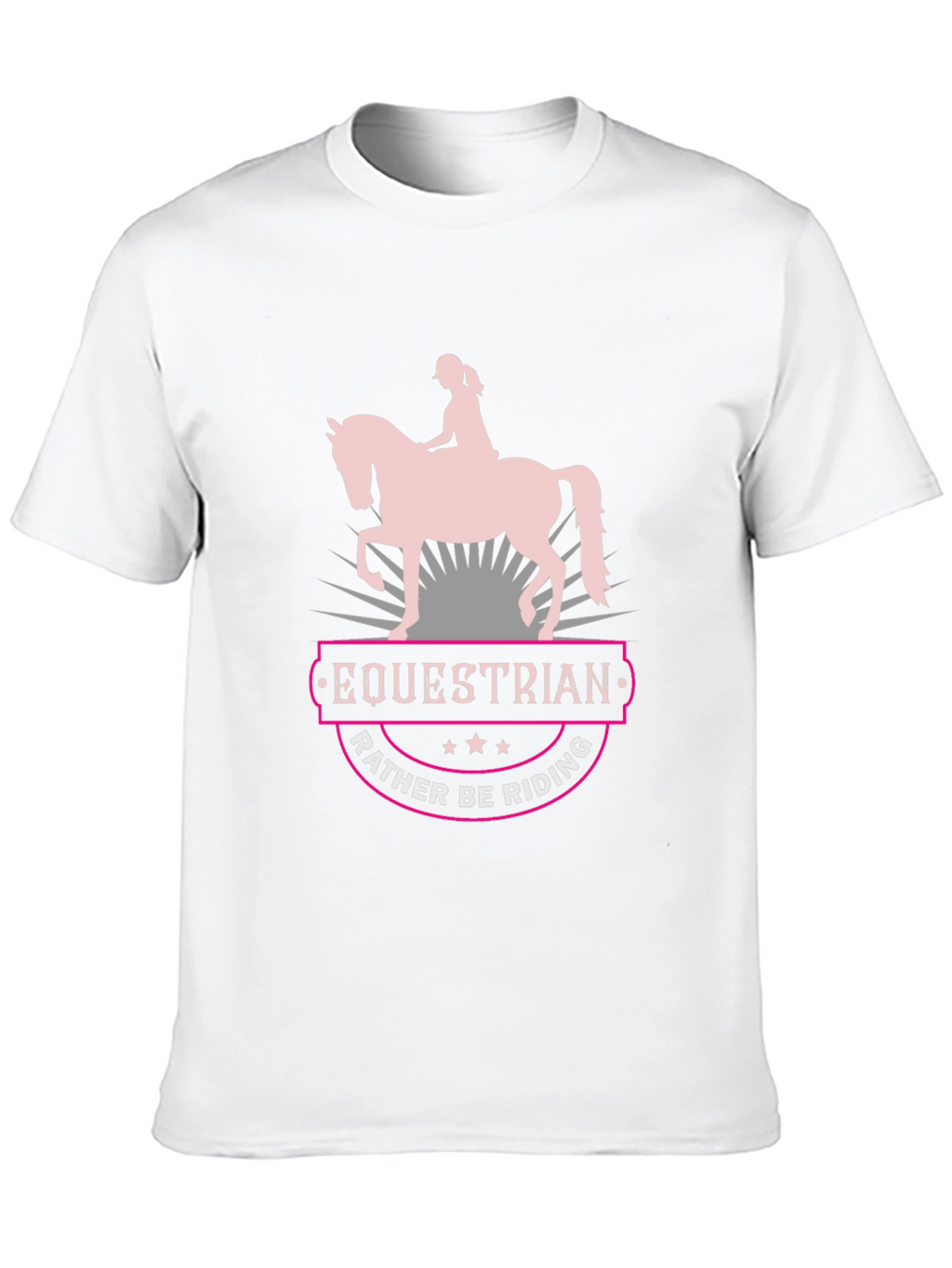 Equestrian Rather Be Riding Black T-Shirt