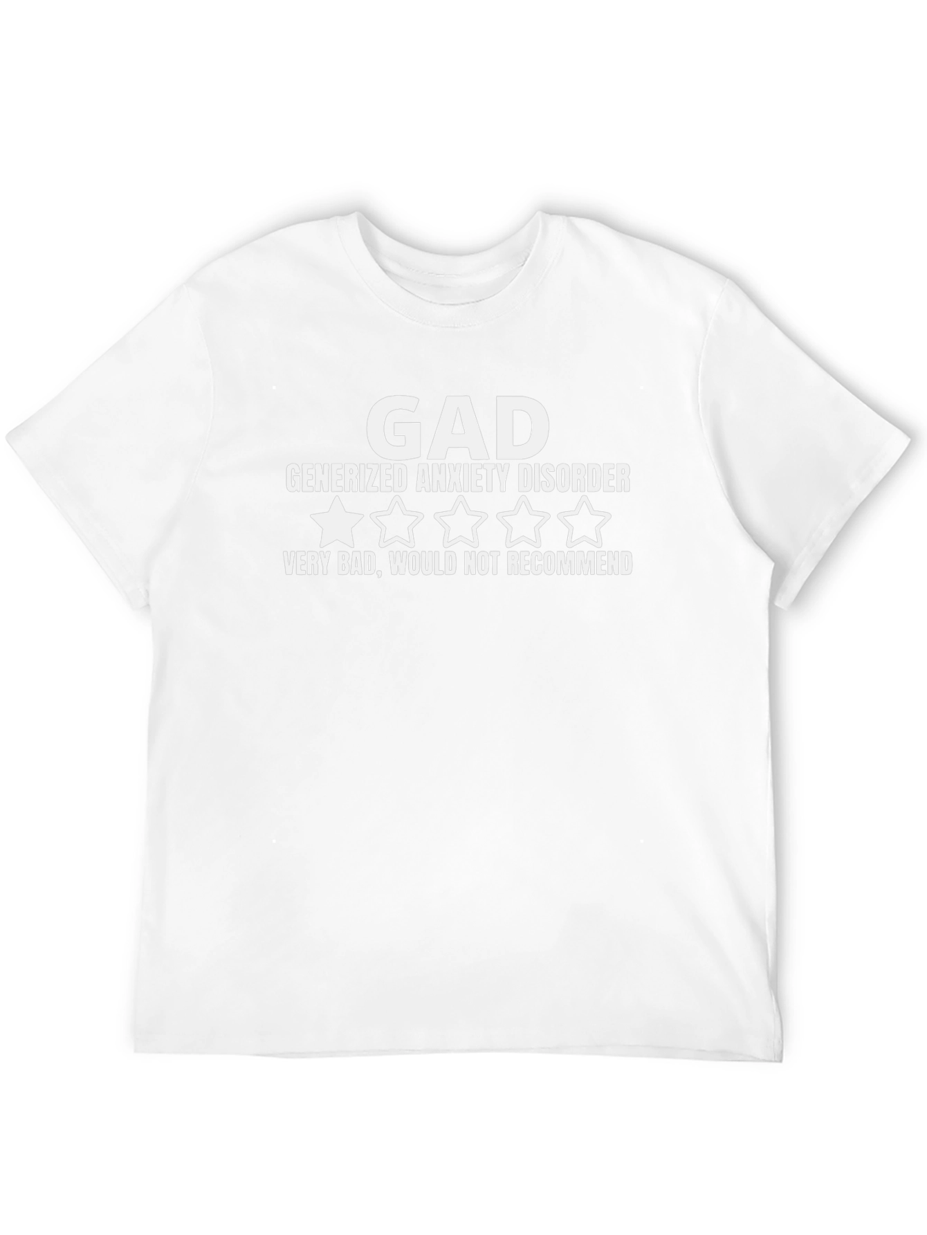 GAD T-Shirt - Generalized Anxiety Disorder Novelty Tee