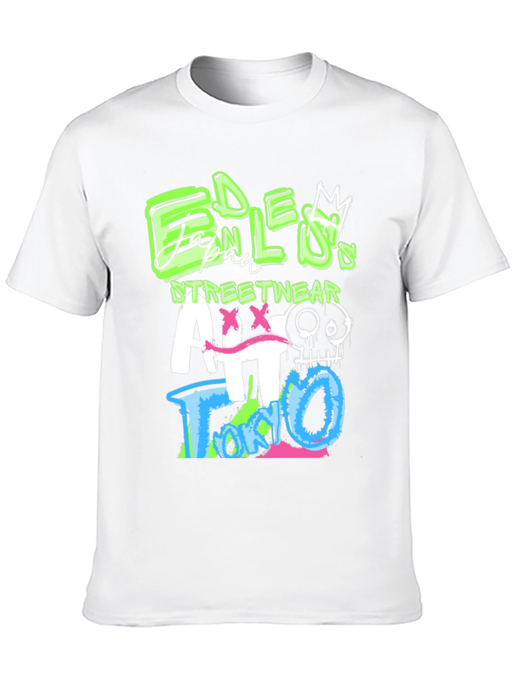 Edgy Graphic Print Black T-Shirt