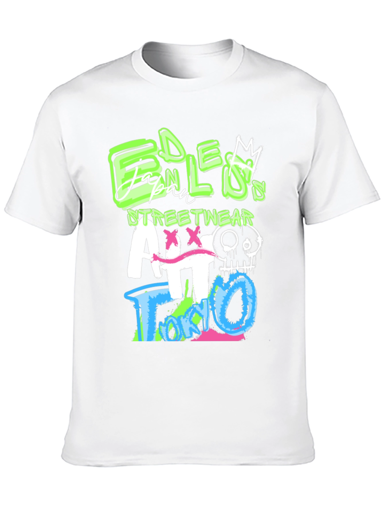 Edgy Graphic Print Black T-Shirt