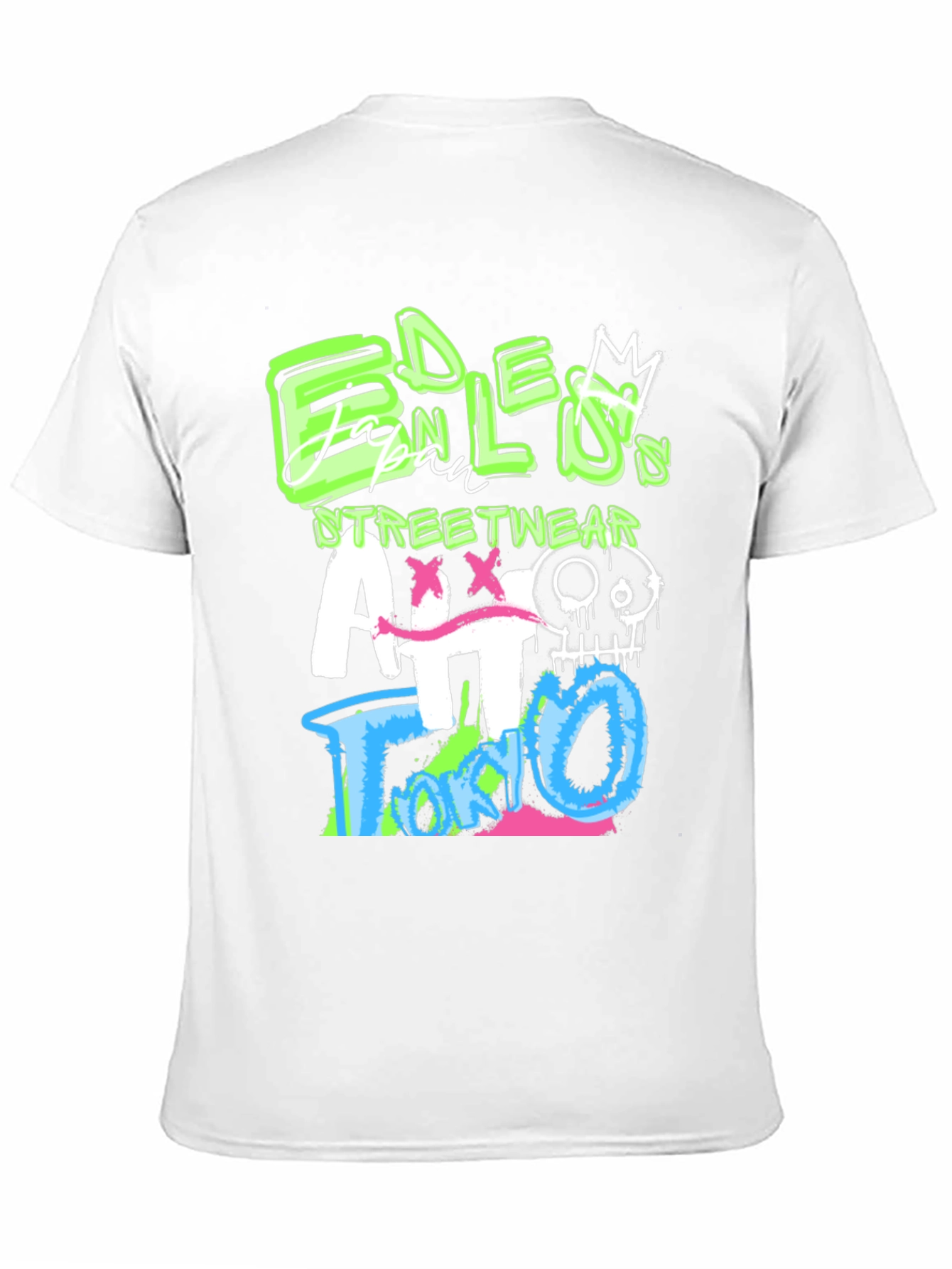 Edgy Graphic Print Black T-Shirt