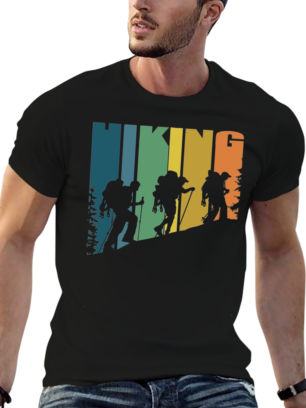 Hiking Retro T-Shirt Outdoor Adventure Tee