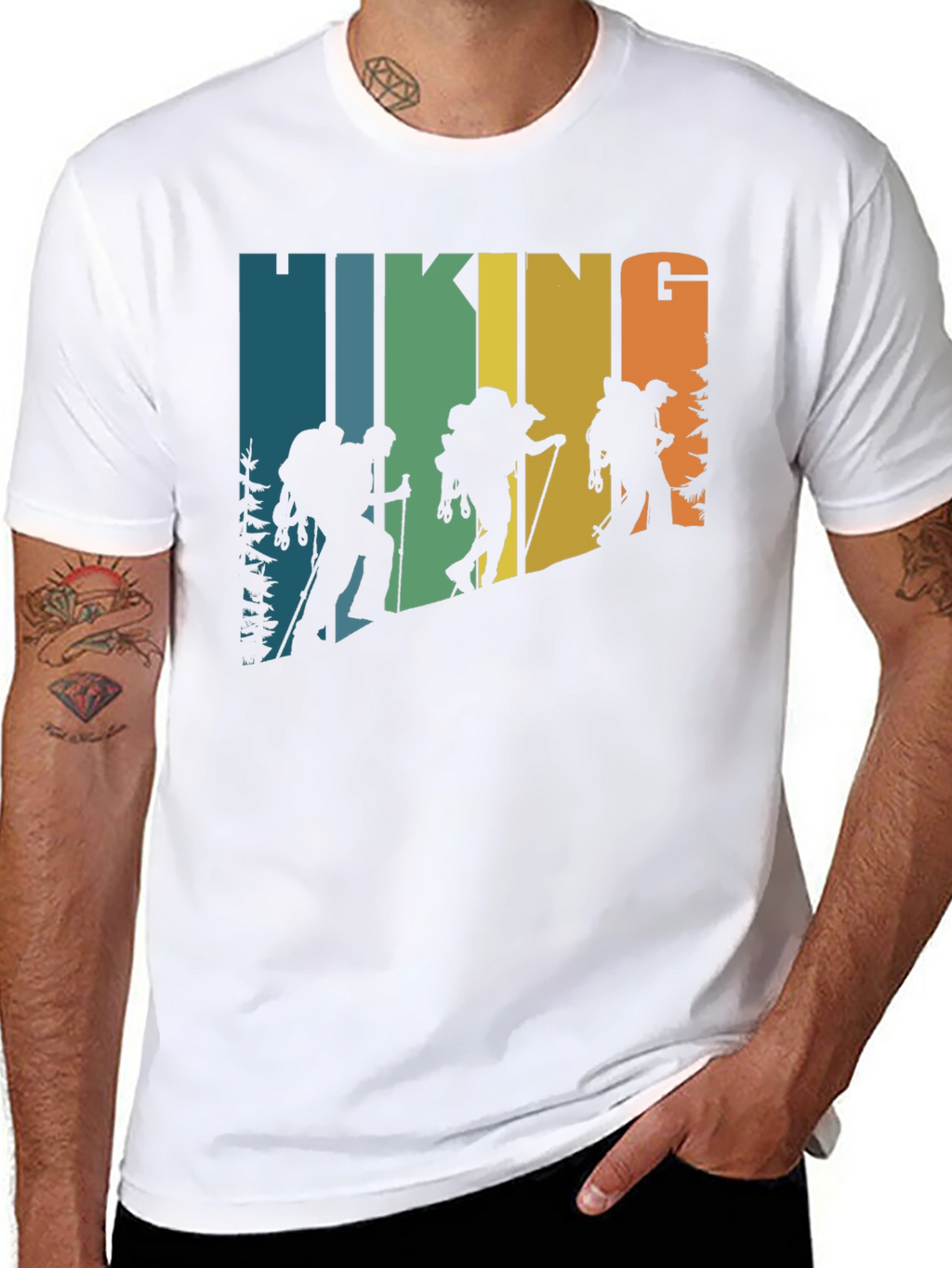 Hiking Retro T-Shirt Outdoor Adventure Tee