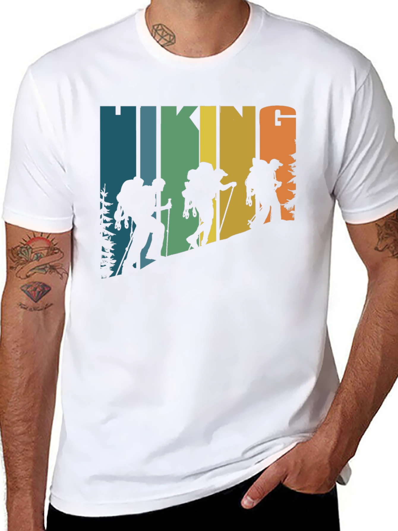 Hiking Retro T-Shirt Outdoor Adventure Tee