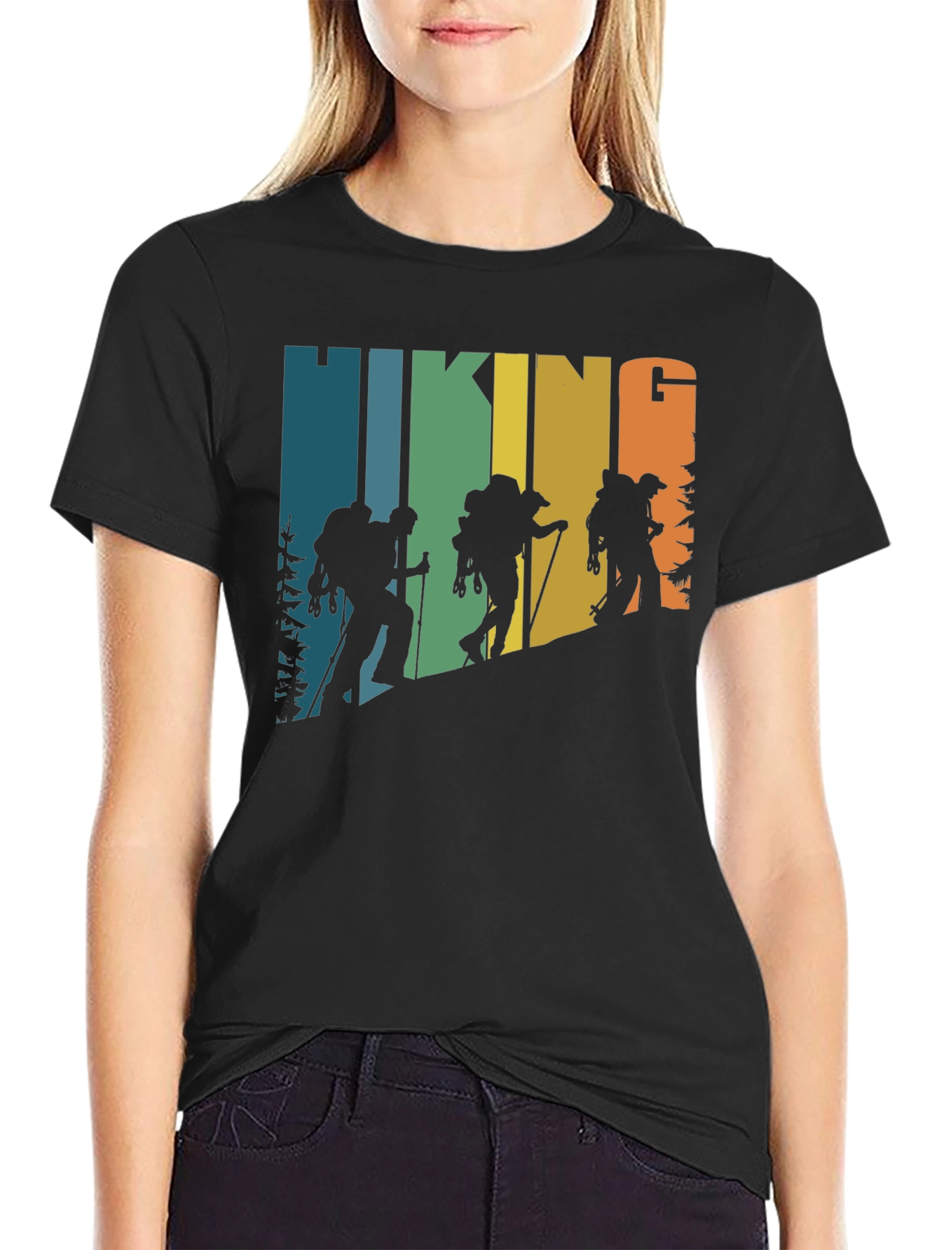Hiking Retro T-Shirt Outdoor Adventure Tee