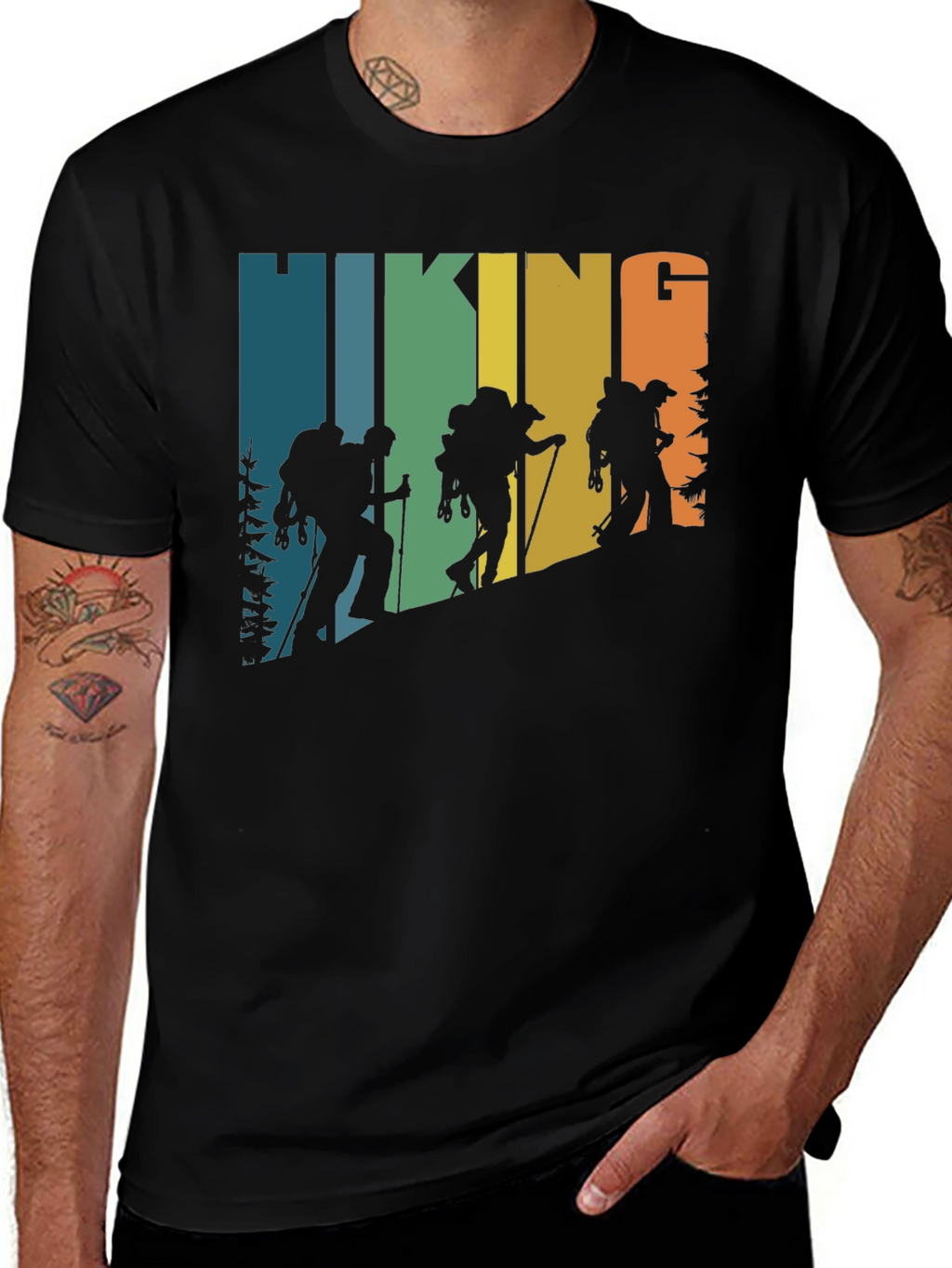Hiking Retro T-Shirt Outdoor Adventure Tee