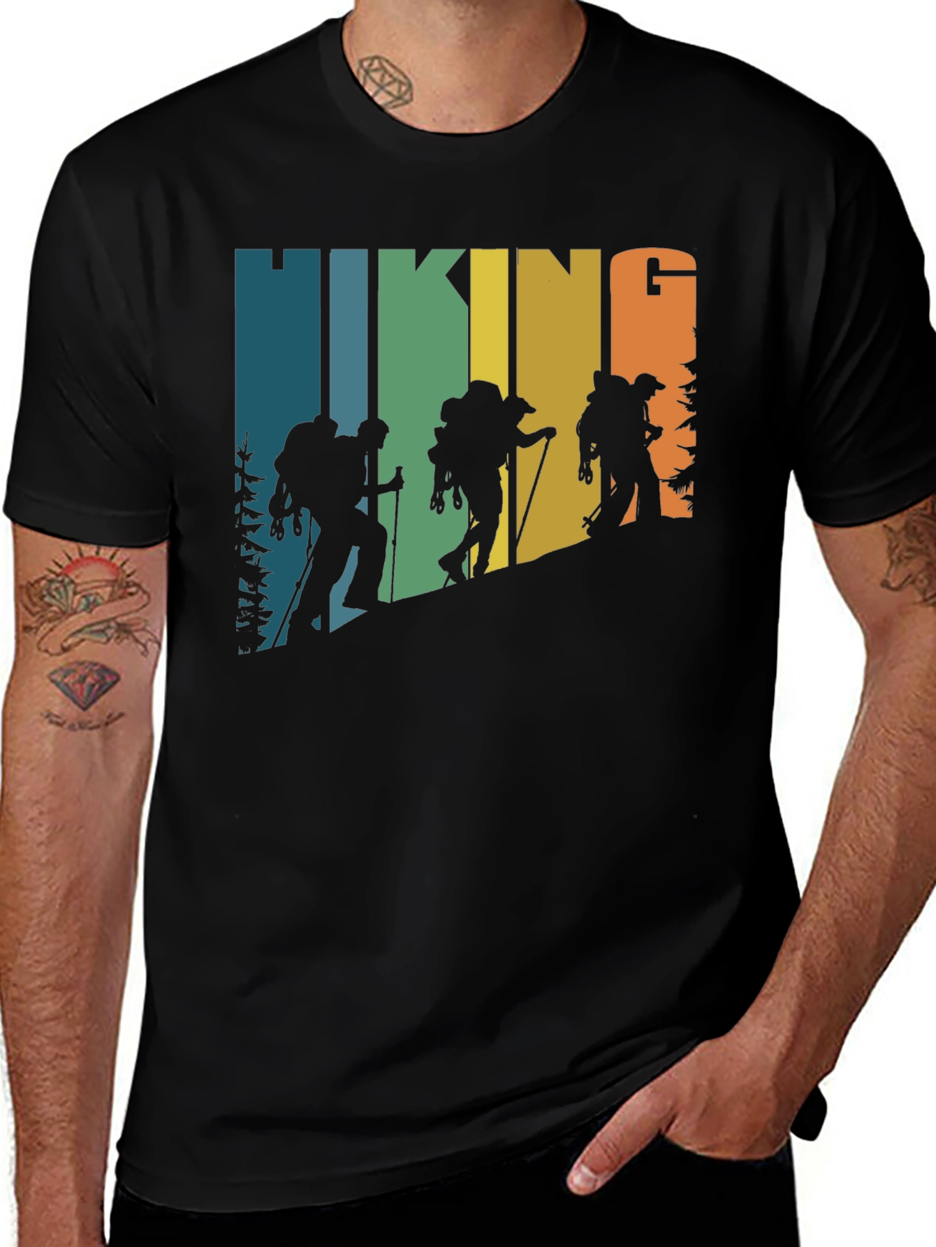 Hiking Retro T-Shirt Outdoor Adventure Tee