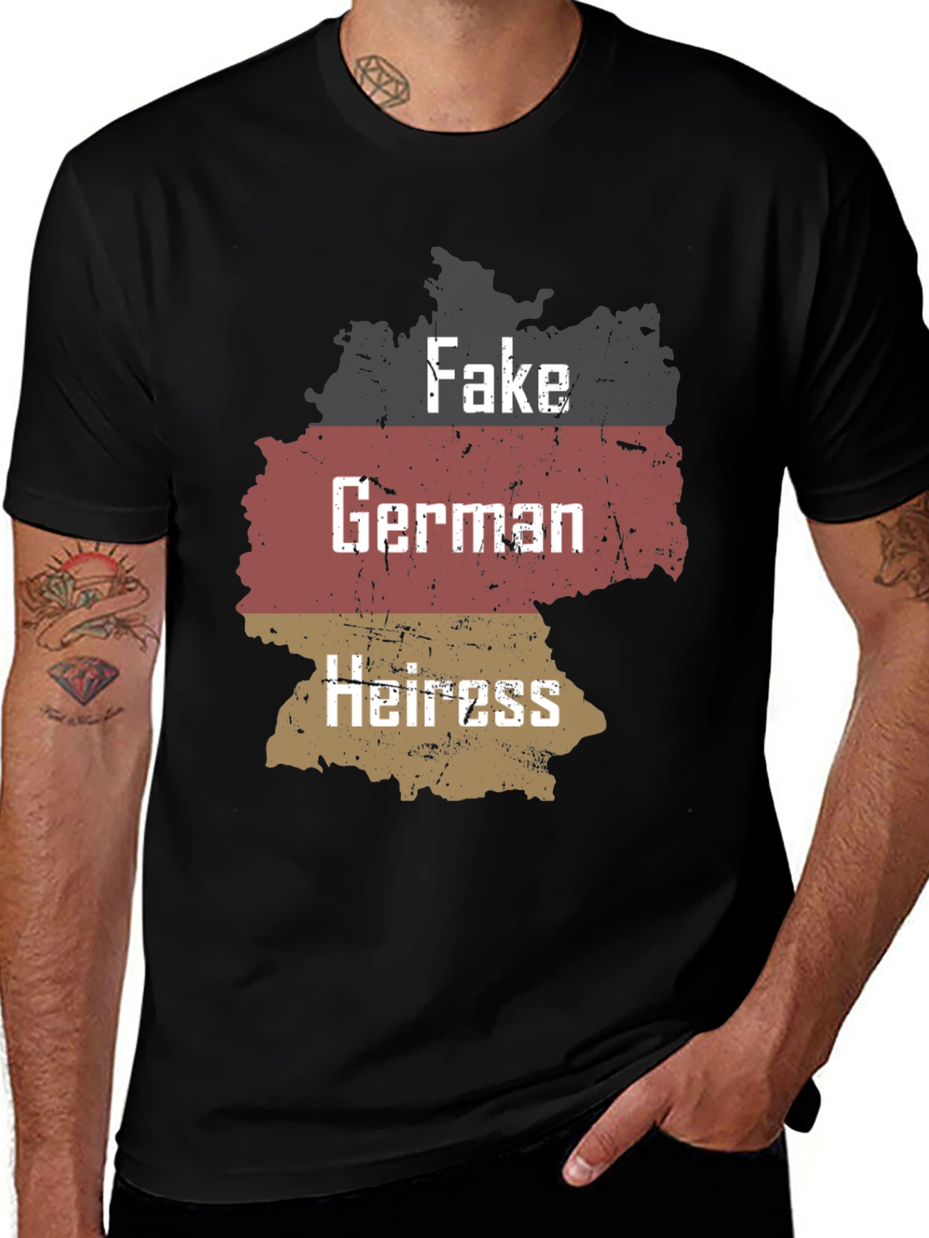 Fake German Heiress T-Shirt Funny Sarcastic Tee