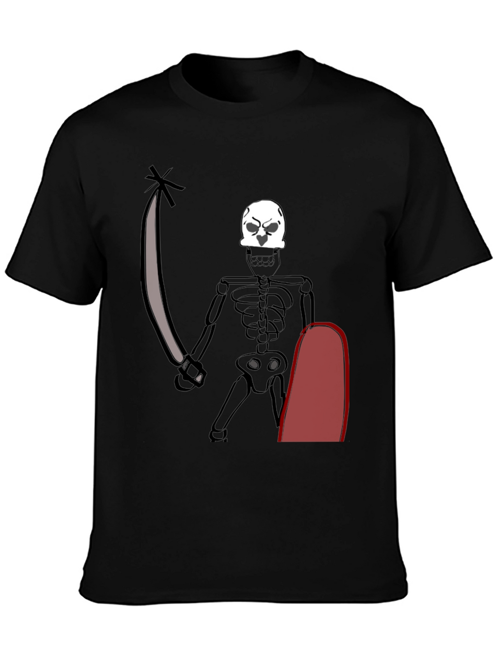 Skeleton Pirate T-Shirt - Black