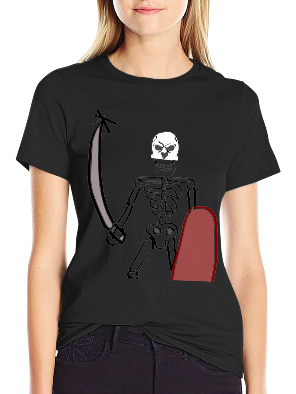 Skeleton Pirate T-Shirt - Black