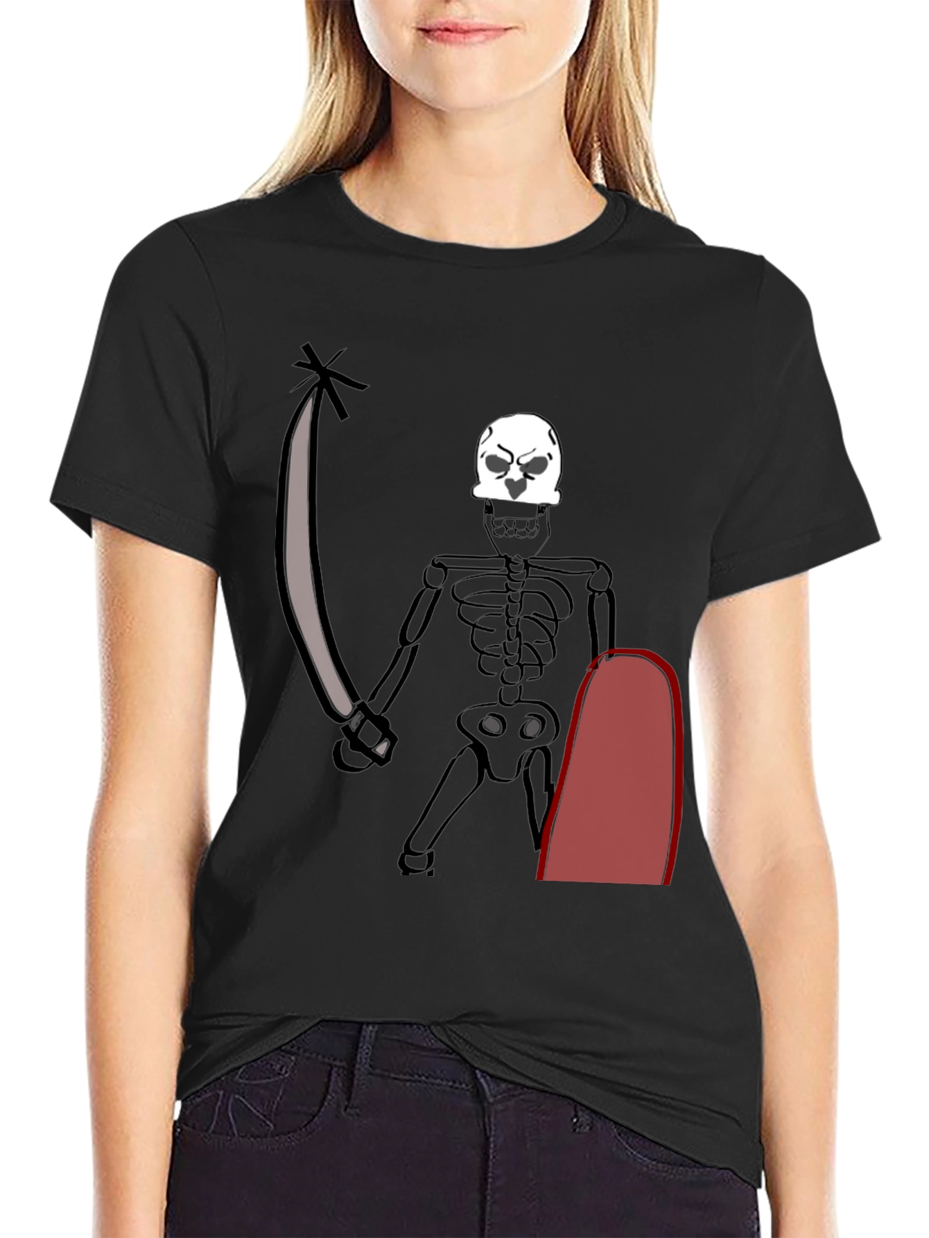 Skeleton Pirate T-Shirt - Black