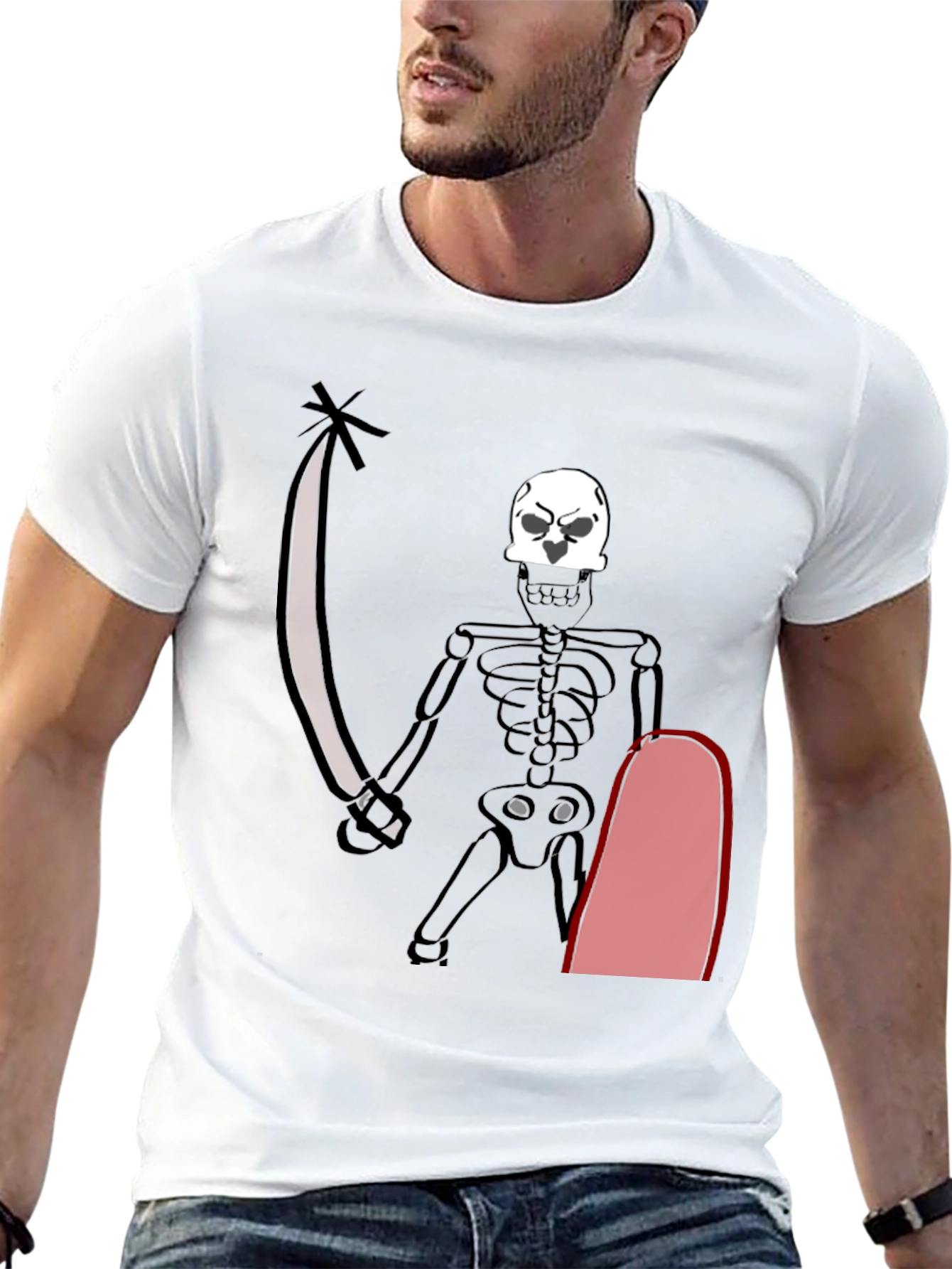 Skeleton Pirate T-Shirt - Black