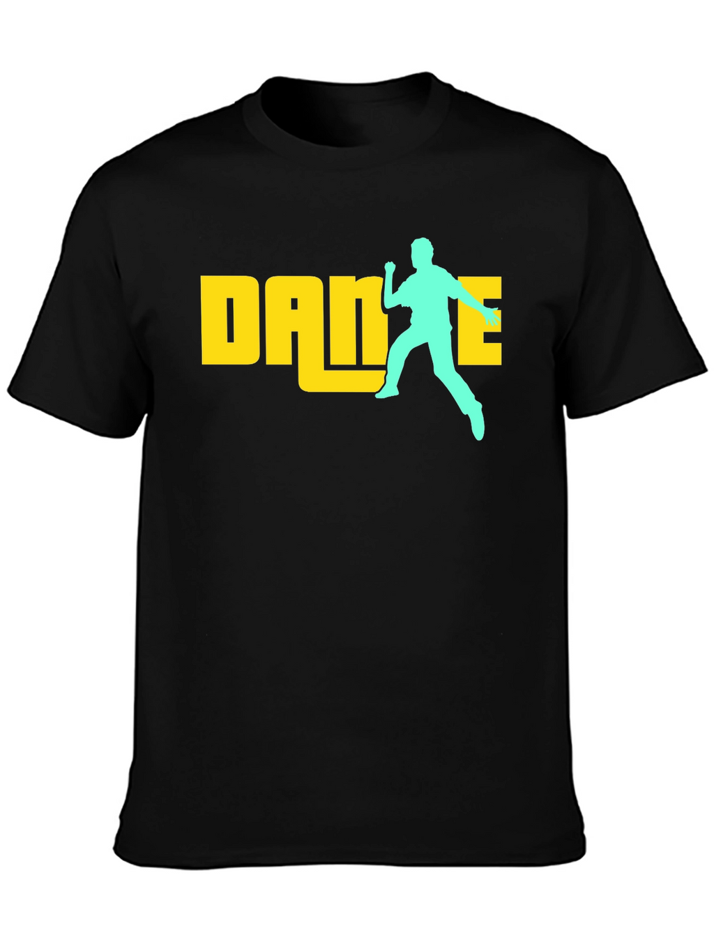 Dance Graphic Tee - Funky Black Cotton T-Shirt
