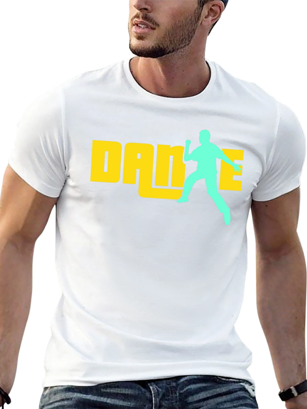 Dance Graphic Tee - Funky Black Cotton T-Shirt