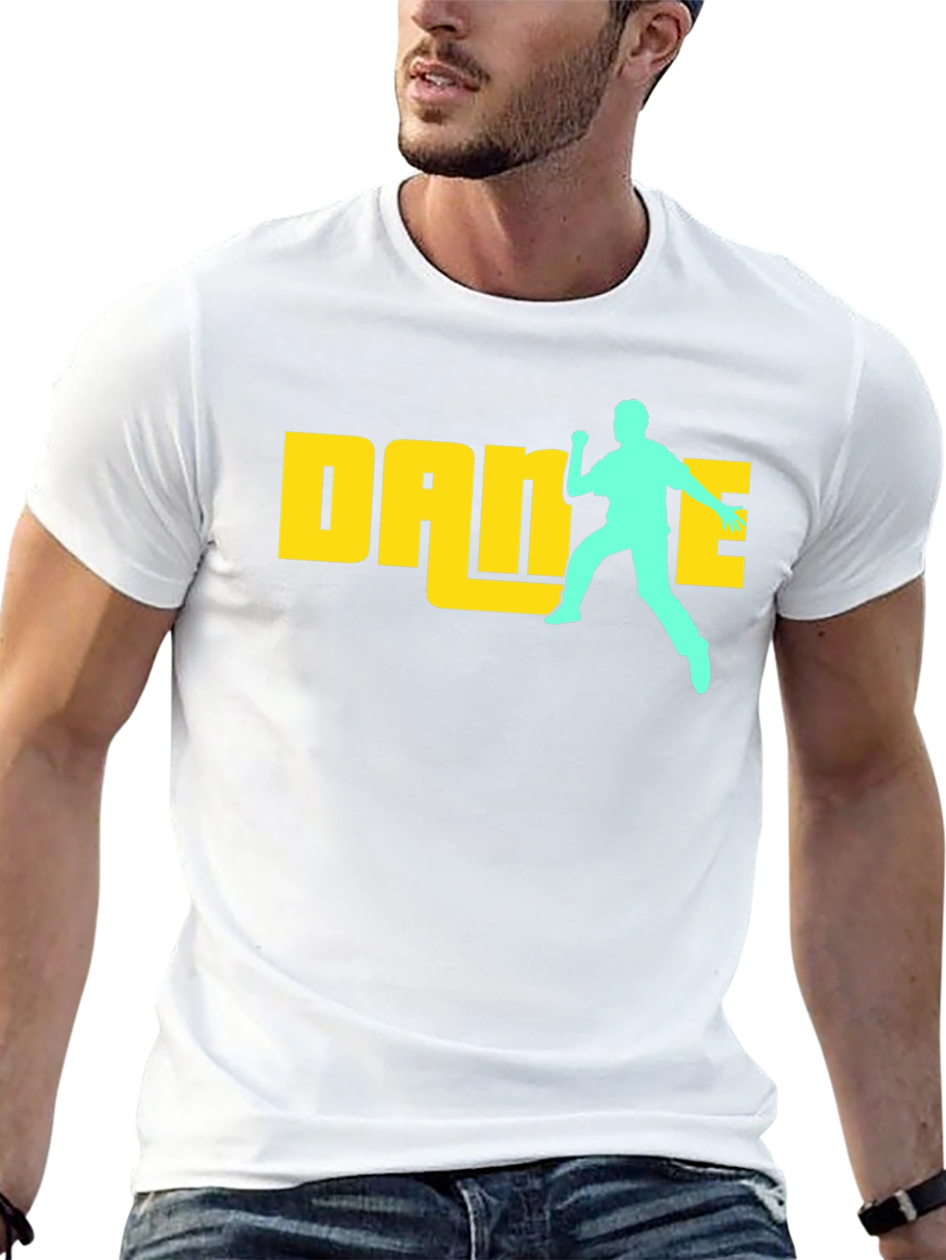 Dance Graphic Tee - Funky Black Cotton T-Shirt