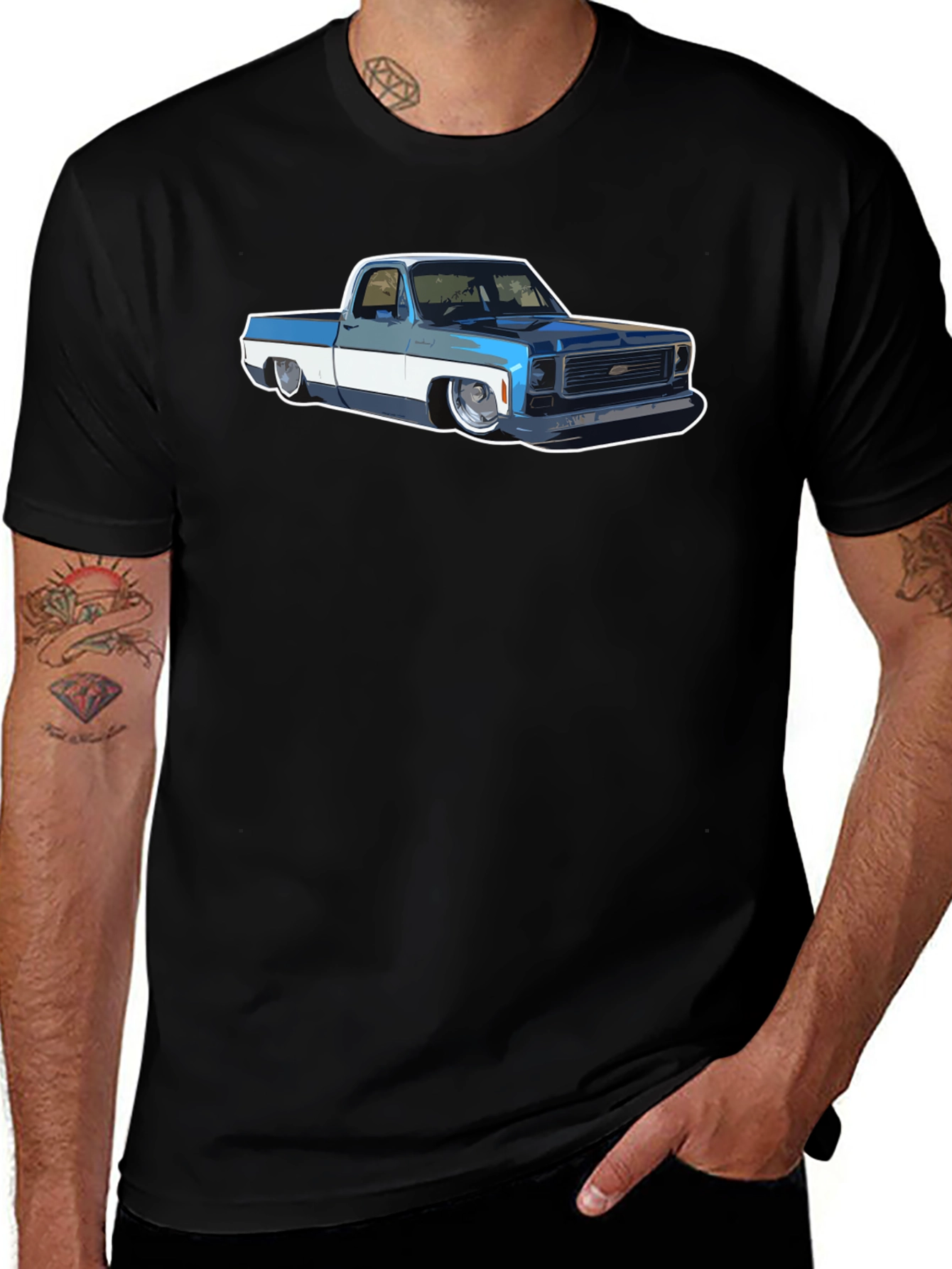 Classic Truck Graphic Tee - Mens Black T-Shirt