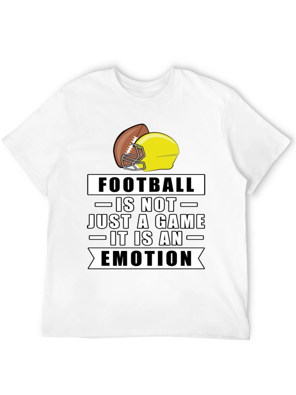 Football is an Emotion Black T-Shirt