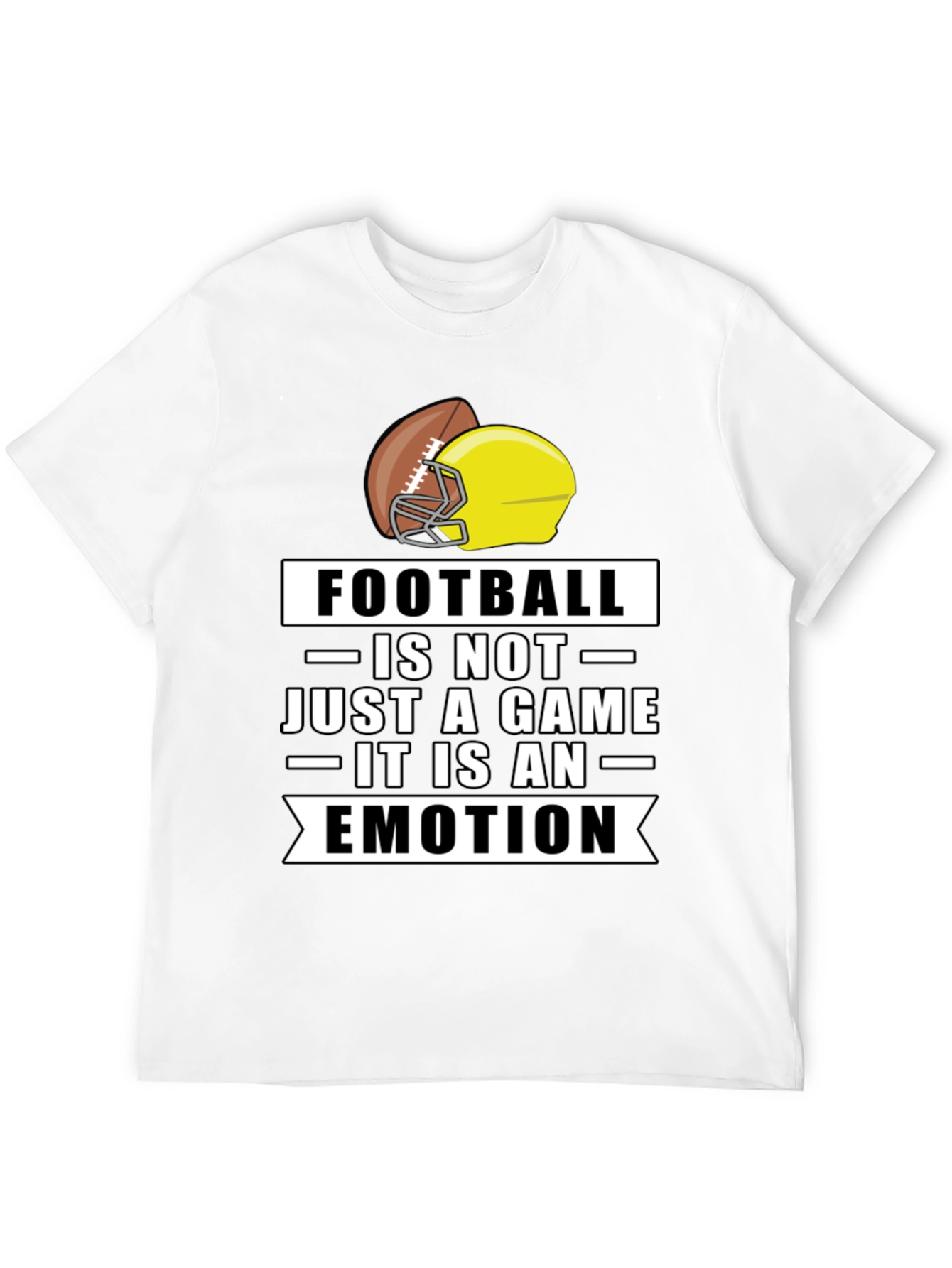Football is an Emotion Black T-Shirt