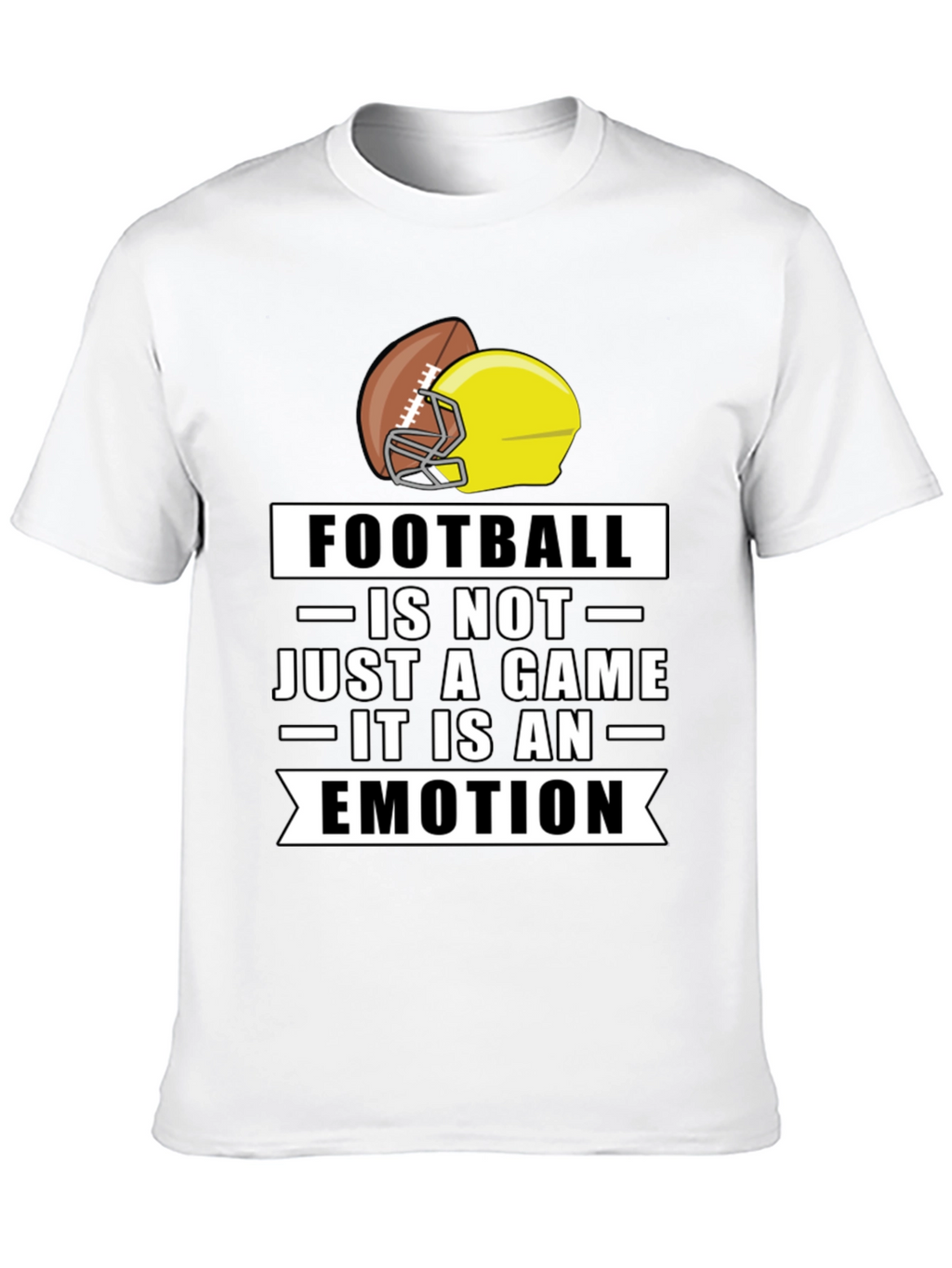 Football is an Emotion Black T-Shirt