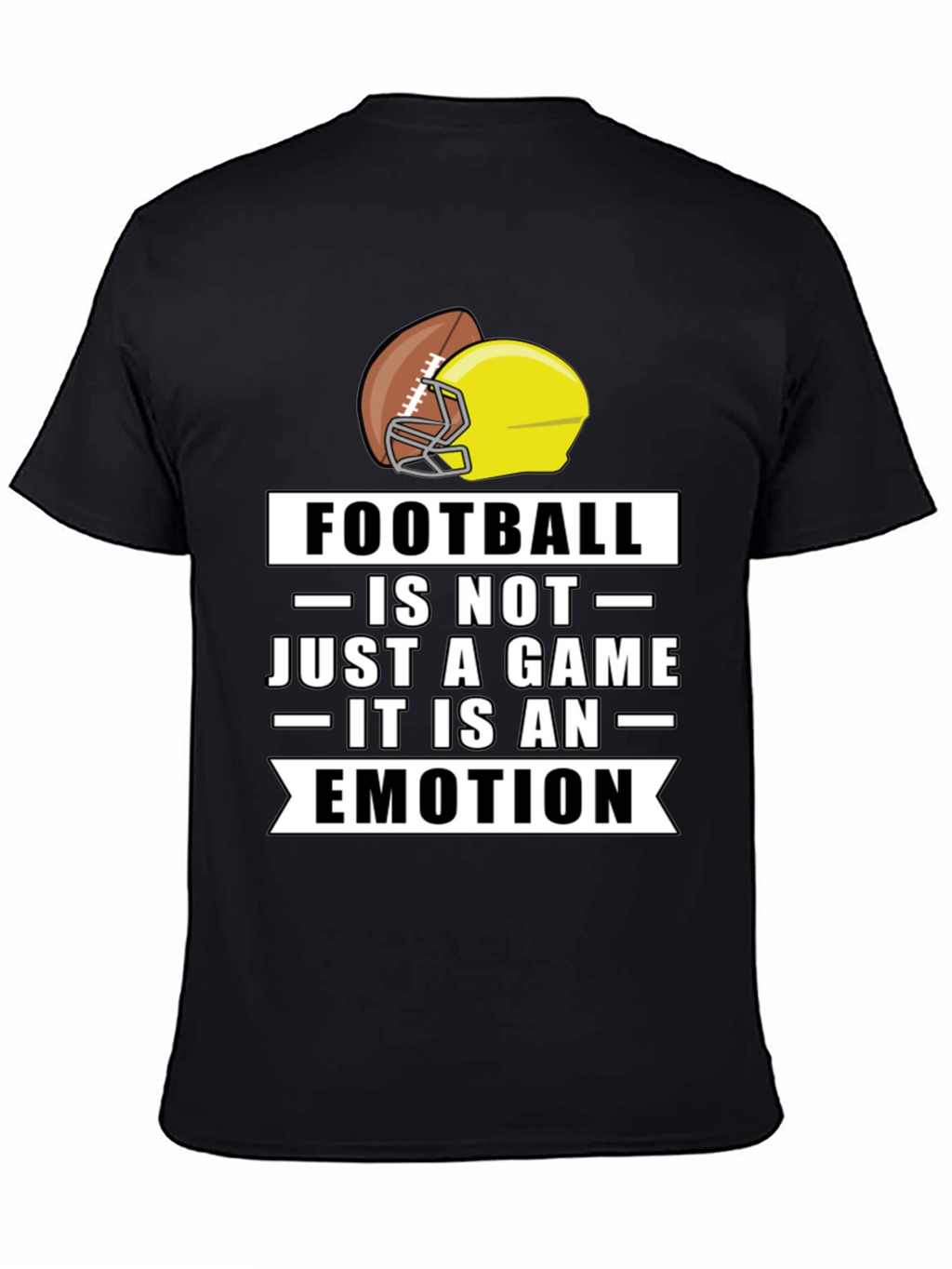 Football is an Emotion Black T-Shirt
