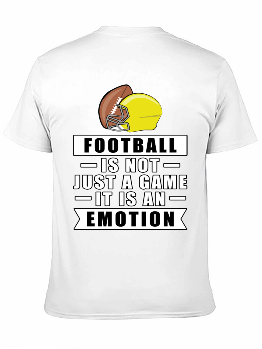 Football is an Emotion Black T-Shirt
