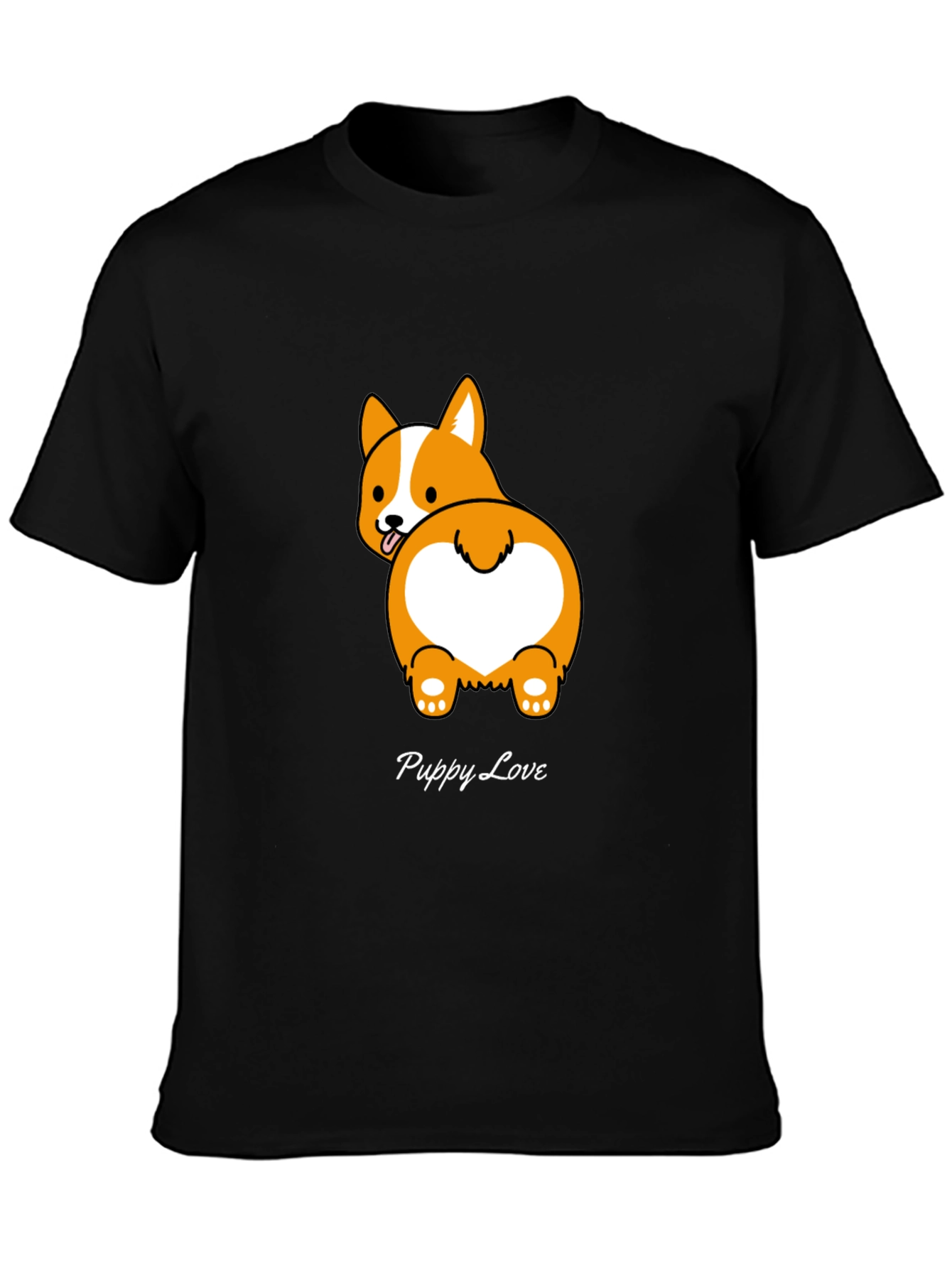 Puppy Love Corgi T-Shirt - Cute Dog Butt Design