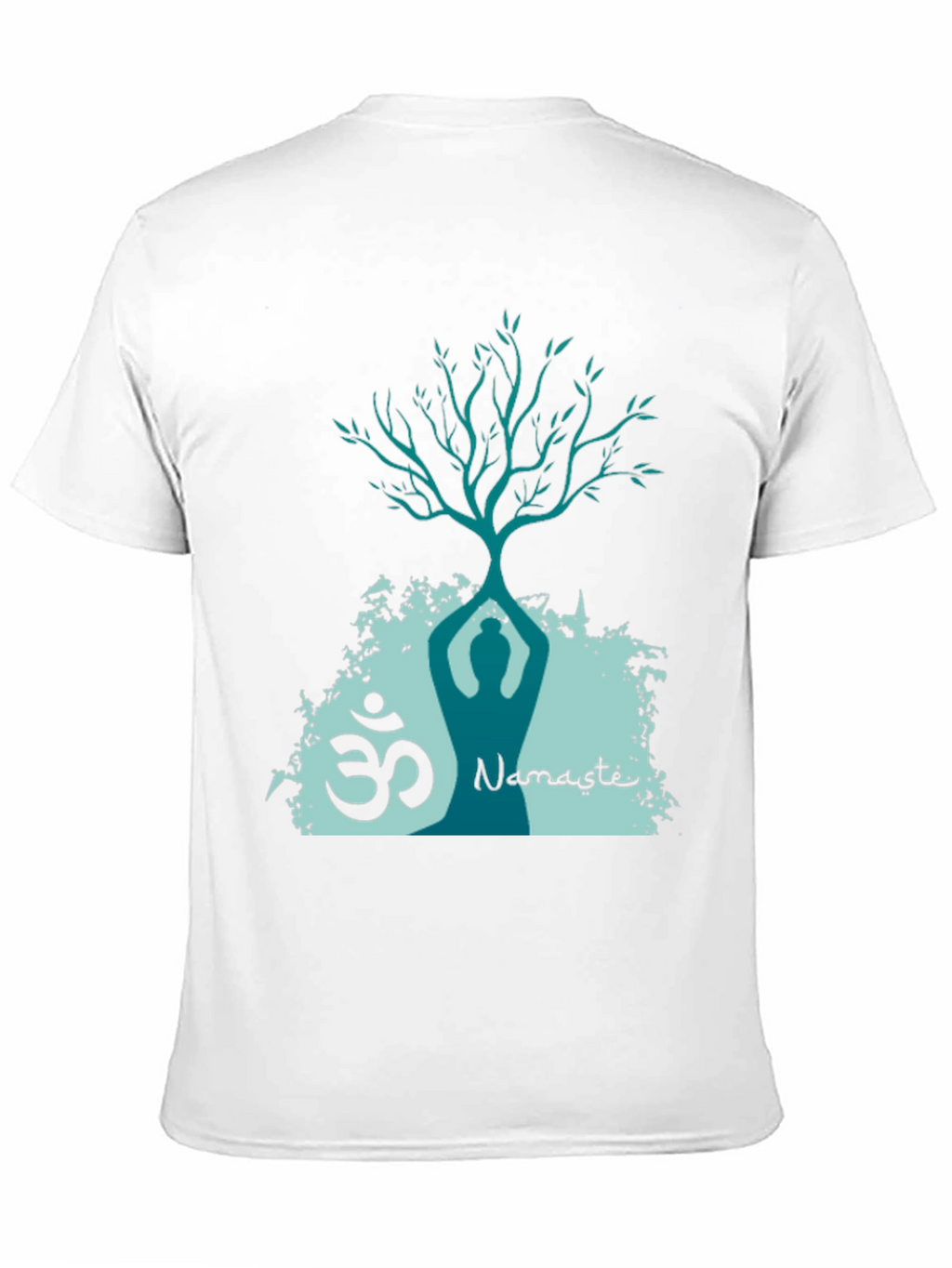 Namaste Yoga Tree T-Shirt - Meditative Design