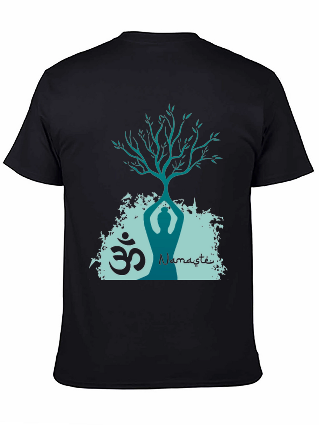 Namaste Yoga Tree T-Shirt - Meditative Design