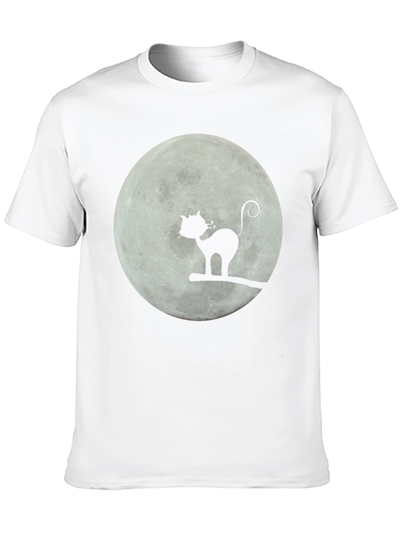 Moon Cat T-Shirt - Whimsical Graphic Tee