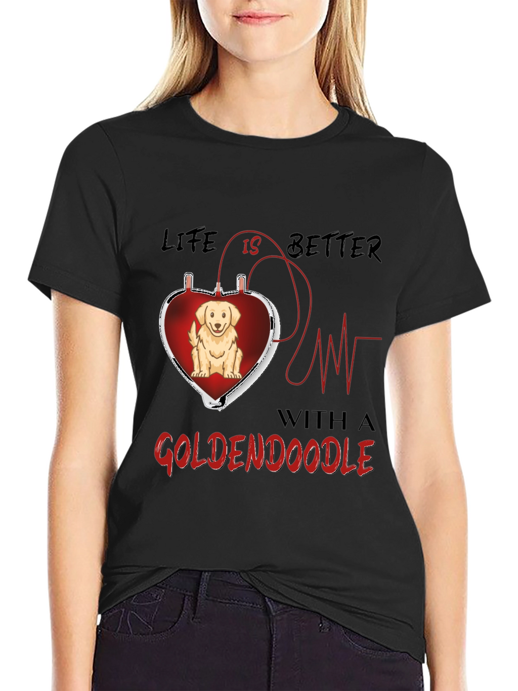 Goldendoodle Heartbeat T-Shirt
